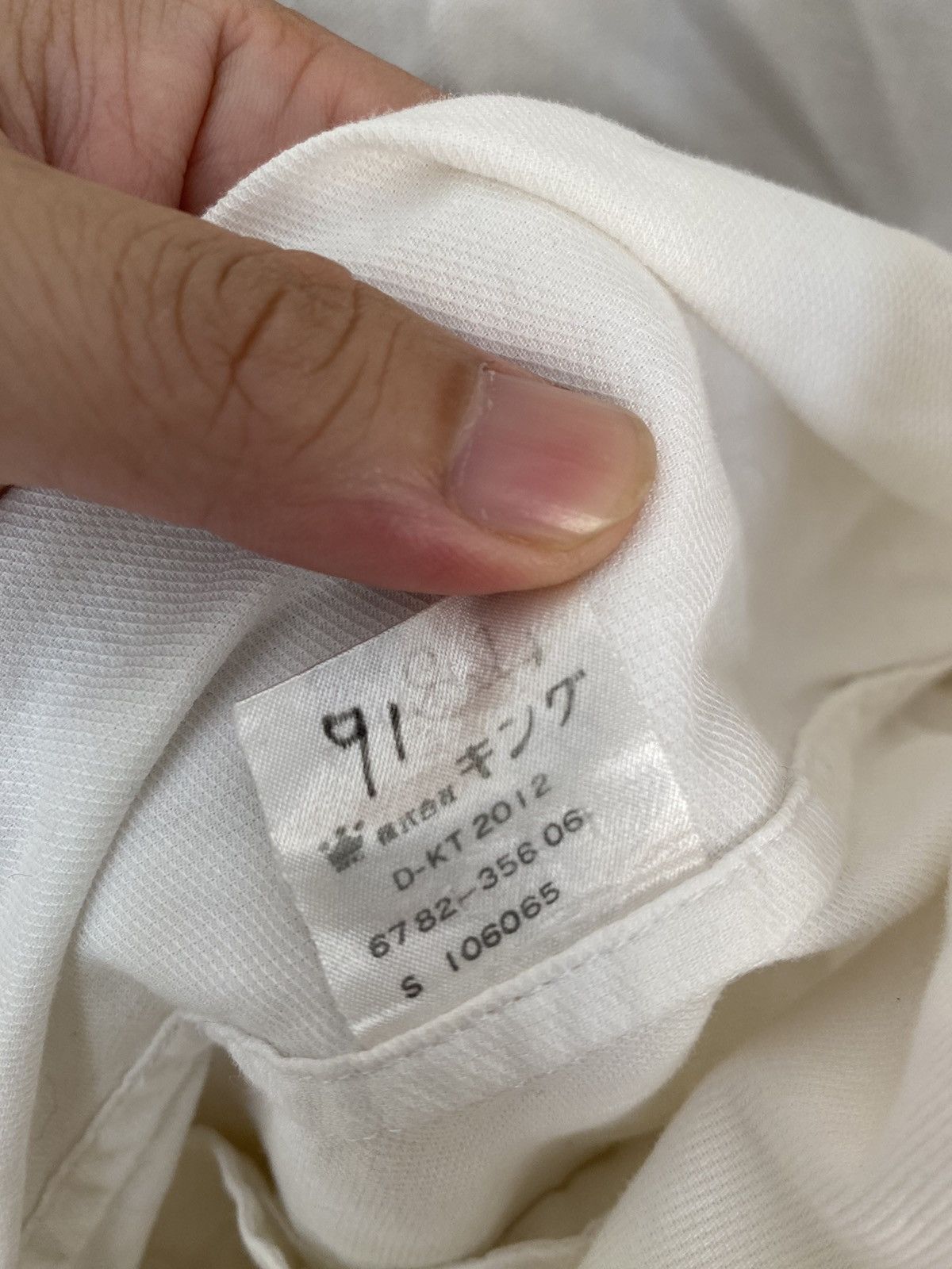 Celine 90s CELINE double collar light cotton button detailing Size US L / EU 52-54 / 3 - 13 Thumbnail