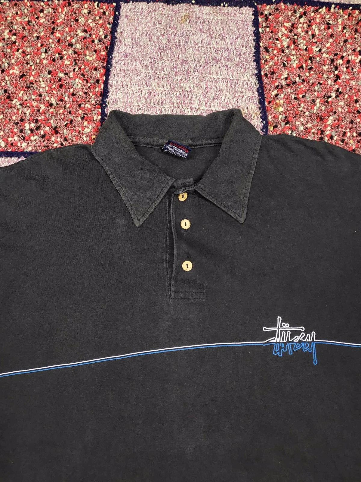 Japanese Brand Stussy Polo Tee Size US L / EU 52-54 / 3 - 2 Thumbnail