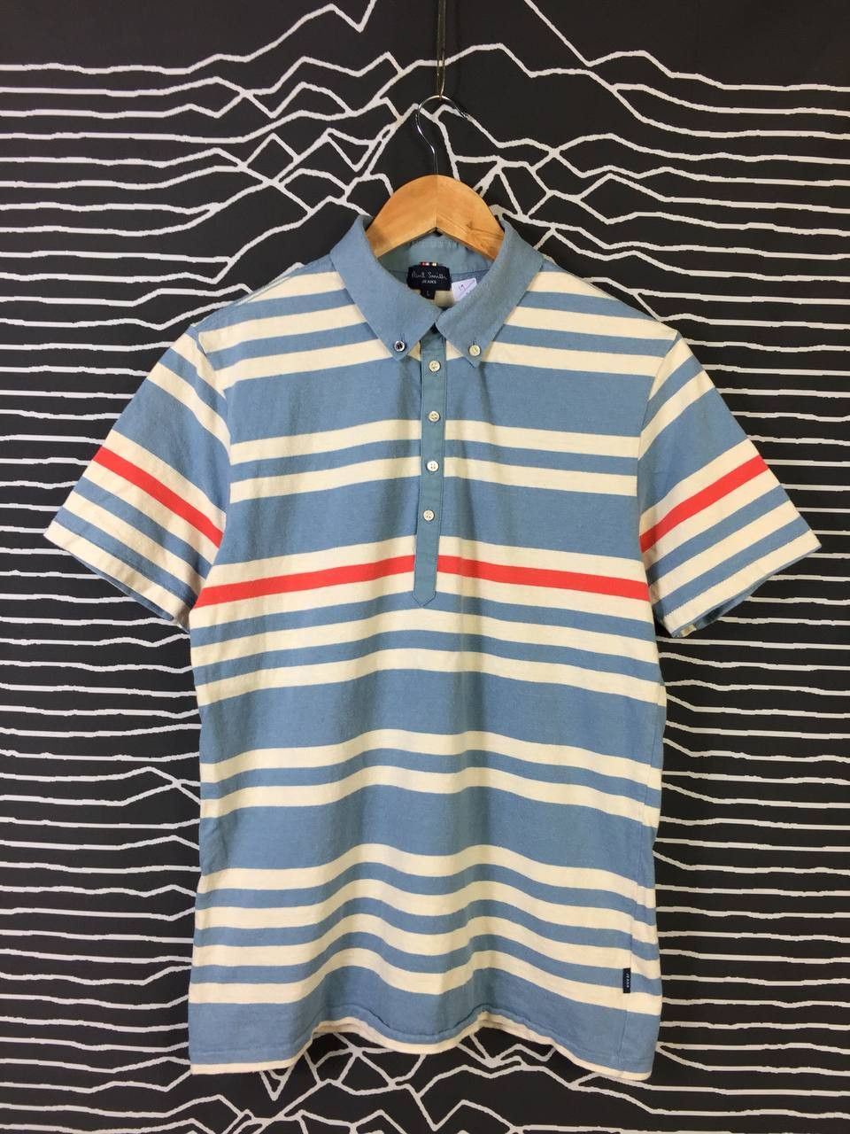 Paul Smith Paul smith Jeans Button Down Striped Polo Tee Size US L / EU 52-54 / 3 - 2 Thumbnail