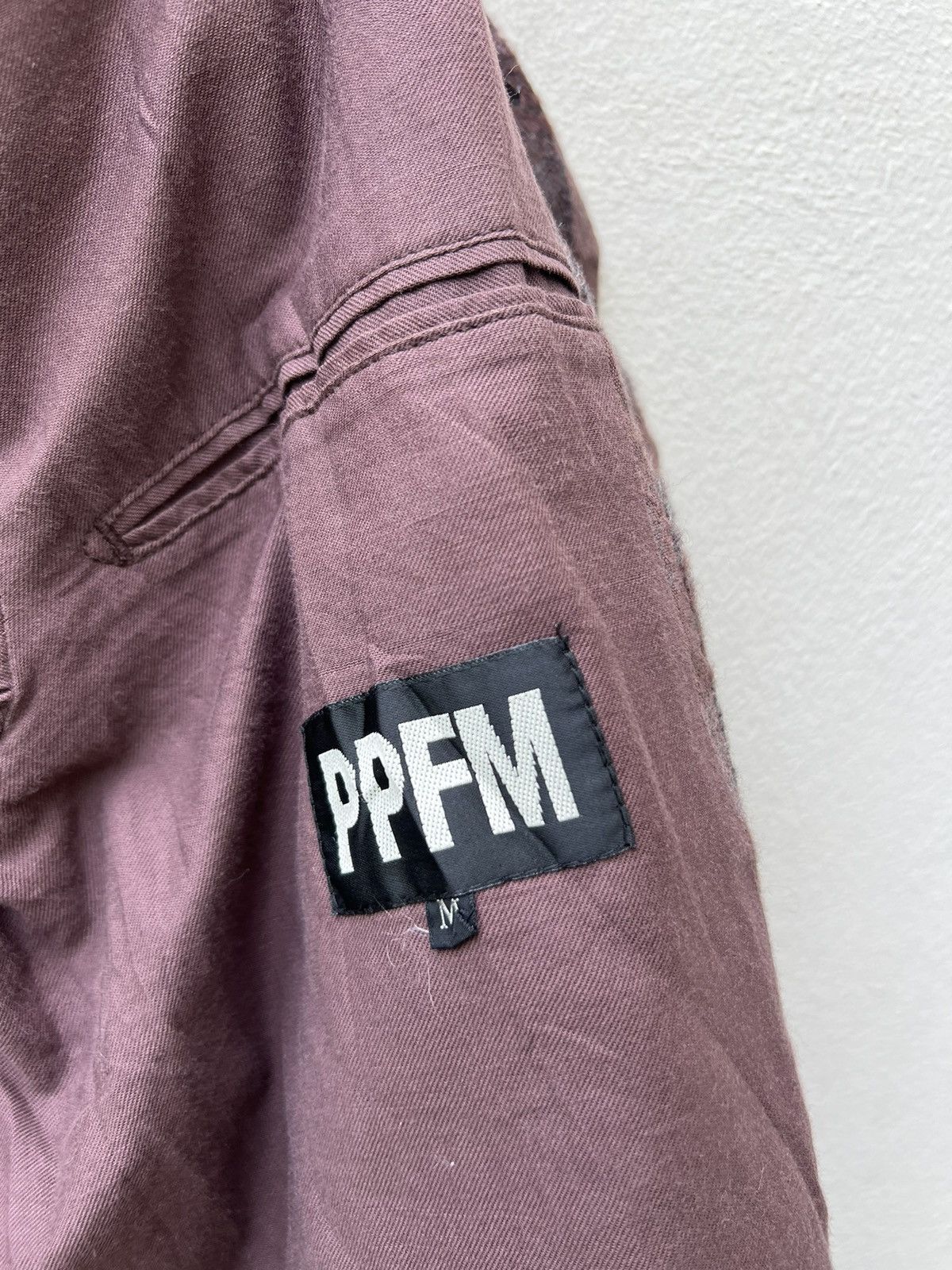 PPFM Vintage PPFM Seersucker Checks Wool Tactical Coat Jacket Size US M / EU 48-50 / 2 - 18 Thumbnail