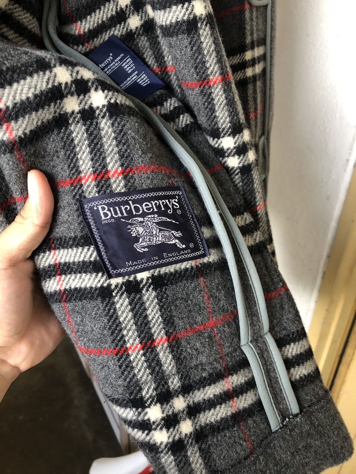 Burberry Vintage Burberry Speciality Nova Check Duffle Coat Size US M / EU 48-50 / 2 - 9 Thumbnail