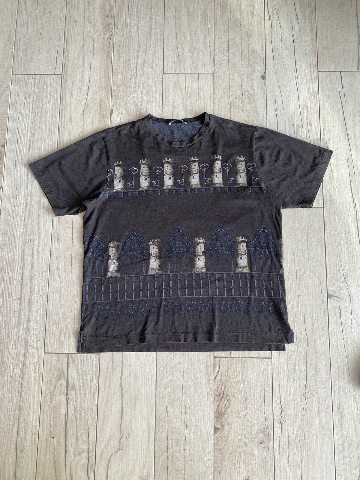 Dolce & Gabbana Dolce & Gabbana Abstract All Over Printed Gray T-Shirt Size US M / EU 48-50 / 2 - 3 Thumbnail