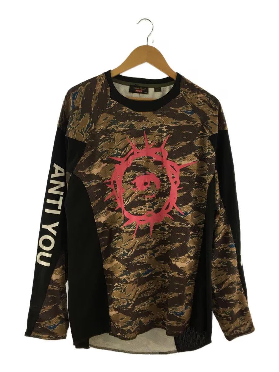 image of Supreme x Undercover Ss23 "anti You" Moto Long Sleeve Jersey in Brown, Men's (Size XL)