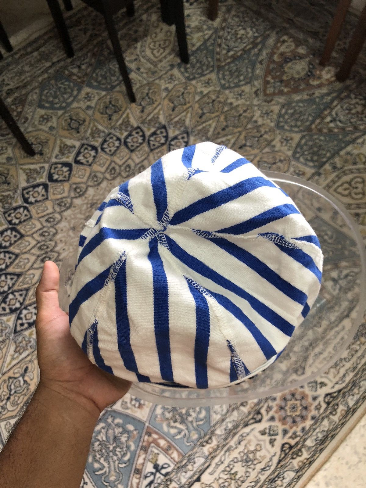 Kapital Vintage Kapital Stripe Blue Beanie Hat Size ONE SIZE - 8 Thumbnail