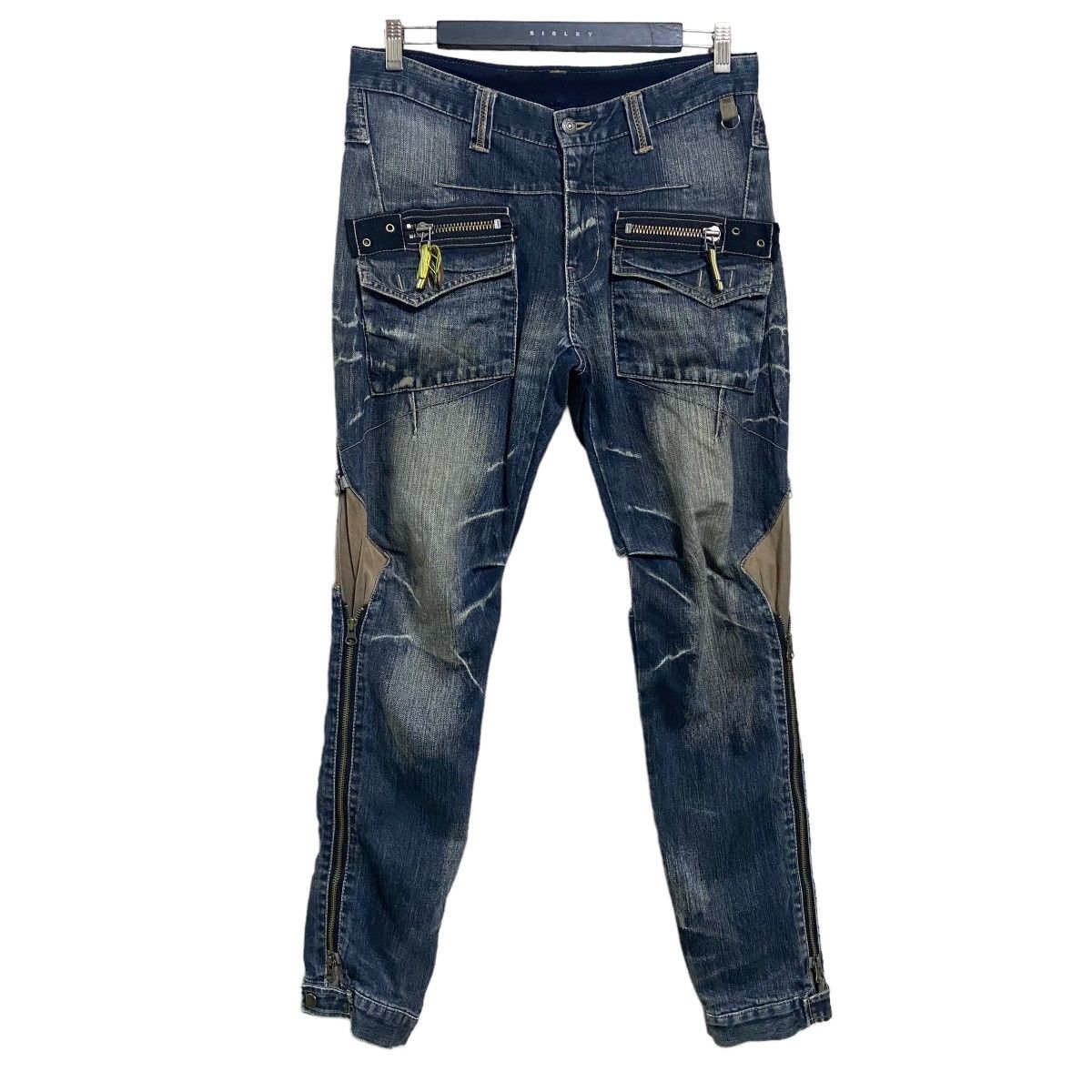 PPFM PPFM Denim Bondage Pants long zipped Size US 32 / EU 48 - 1 Thumbnail
