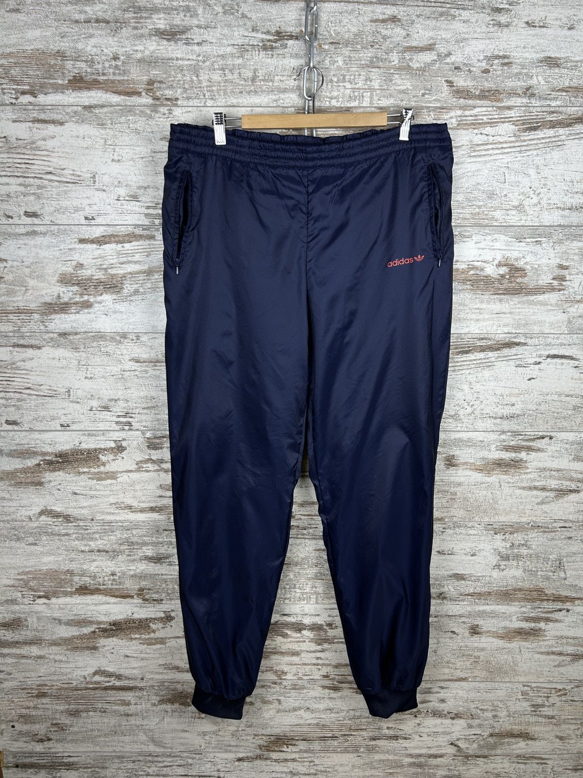 Adidas × Vintage Mens Vintage Adidas nylon Pants drill sweatpants joggers y2k Size US 36 / EU 52 - 4 Thumbnail