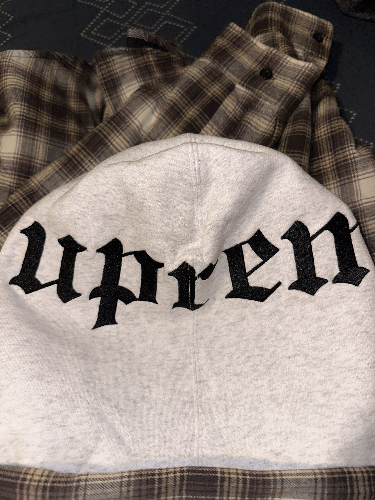 Supreme Supreme Hooded Flannel Zip Up Shirt Men's Size US L / EU 52-54 / 3 - 4 Thumbnail