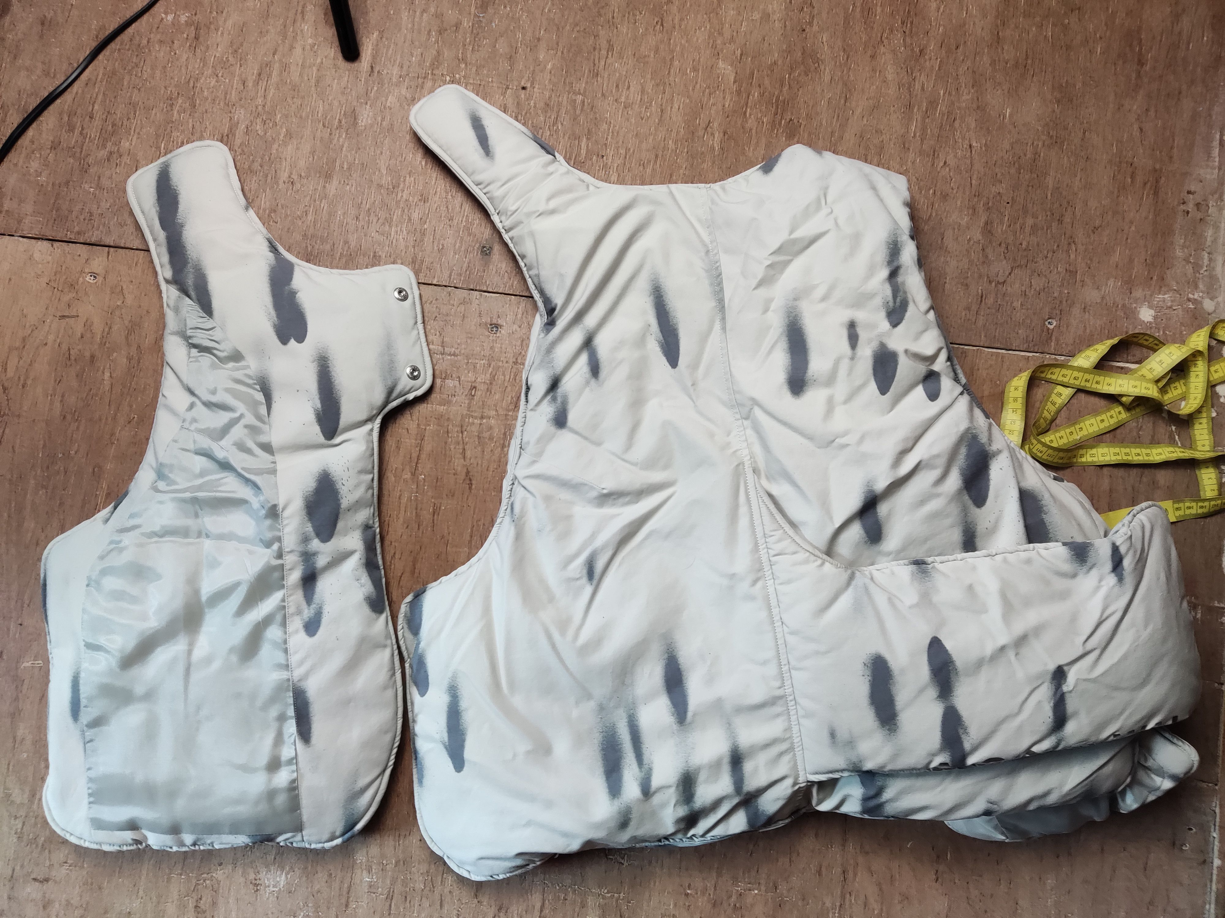 A-COLD-WALL* ACW asymetrical Gilet Bone Blur Puffer Crop tactical modular Size US M / EU 48-50 / 2 - 20 Thumbnail