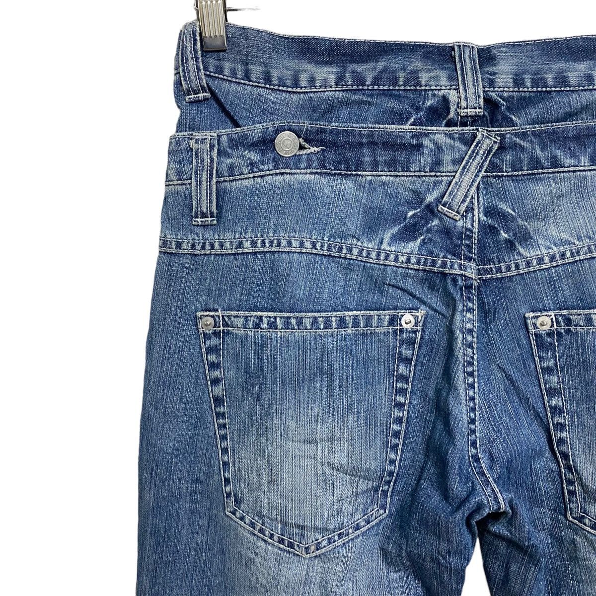 Japanese Brand 2in1 Rageblue Denim Double Waist Jeans Size US 30 / EU 46 - 13 Thumbnail