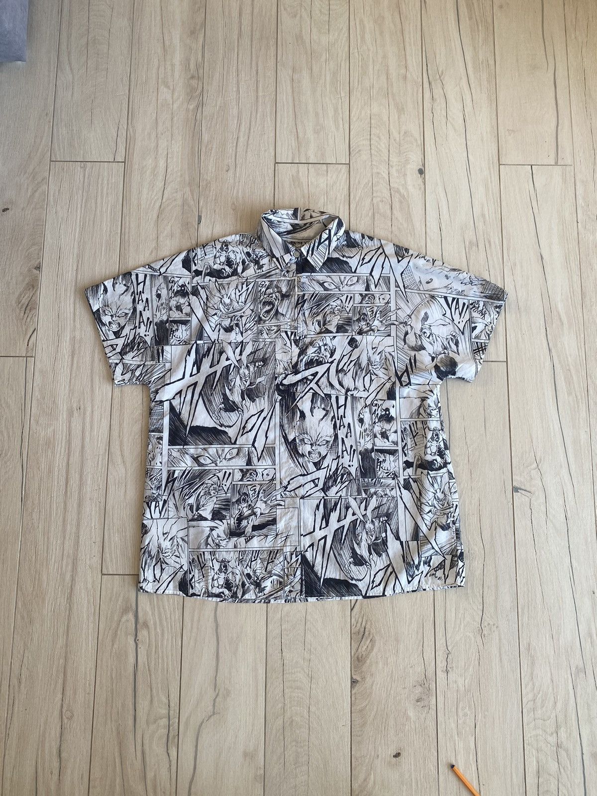Alexander McQueen Sample! Alexander Mcqueen Anime All Over Printed Shirt Size US M / EU 48-50 / 2 - 1 Thumbnail