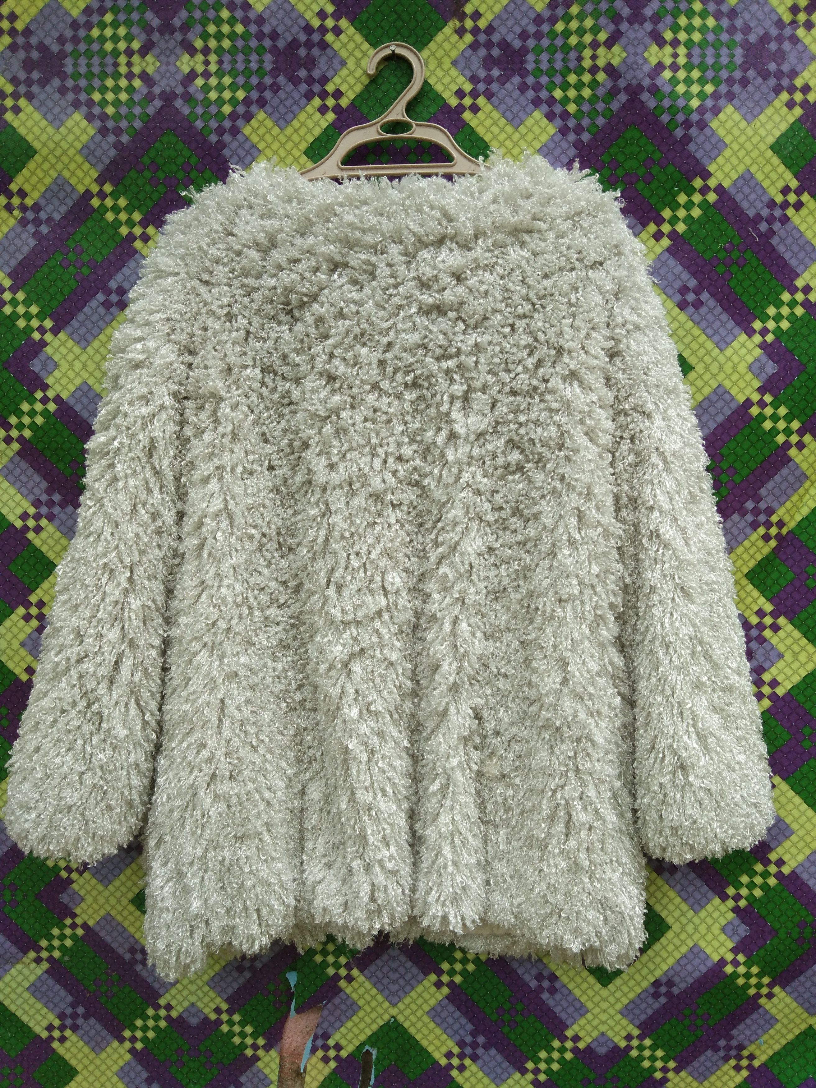 Japanese Brand SOFT & FLUFFY FAUX FUR CARDIGAN BY FLIP CLIP Size L / US 10 / IT 46 - 5 Thumbnail