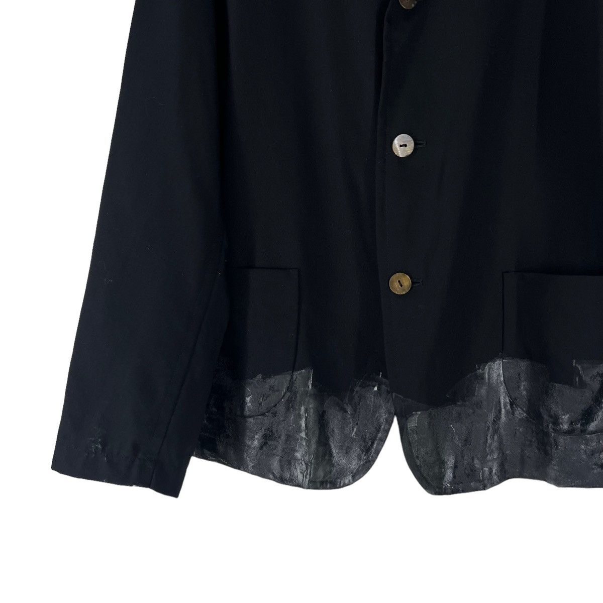 Japanese Brand ICONIC BLACK HIDEAKI TAHARA BY YOHJI YAMAMOTO JAPAN FABRIC Size US M / EU 48-50 / 2 - 4 Thumbnail