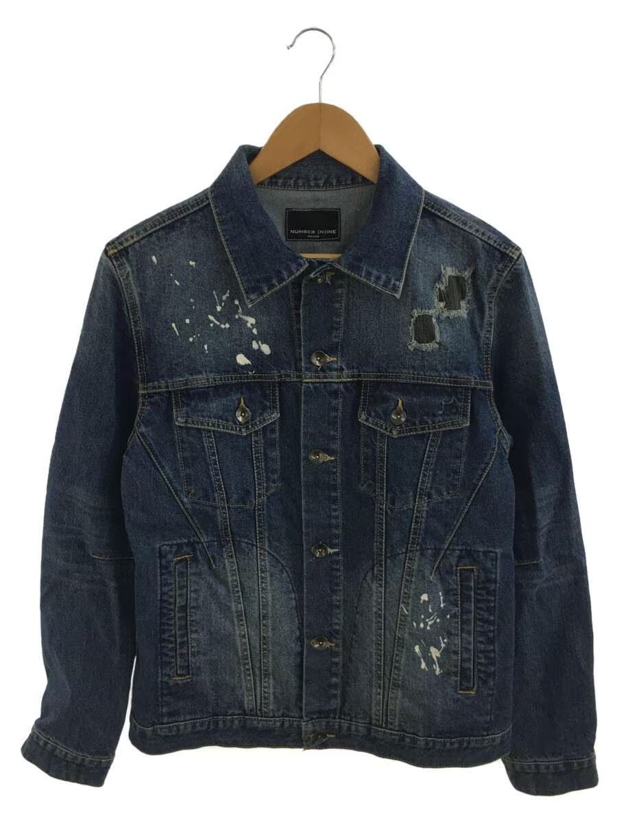 Number (N)ine Paint Splatter Patch Repair Denim Jacket Size US M / EU 48-50 / 2 - 1 Thumbnail