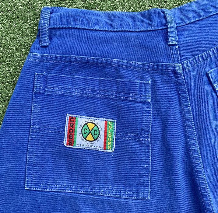 Cross Colours Vintage 90’s Cross Colours Denim Jean Shorts Jorts Men’s