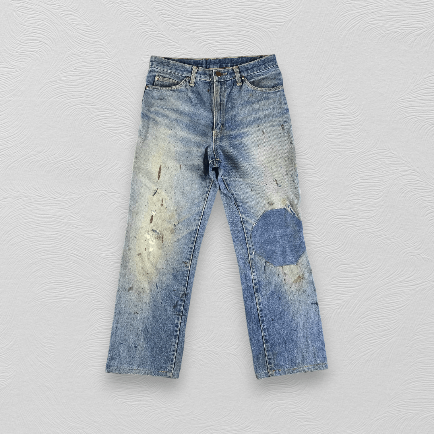 image of Vintage Jeans Painted Denim Kj2367 in Blue, Men's (Size 31)