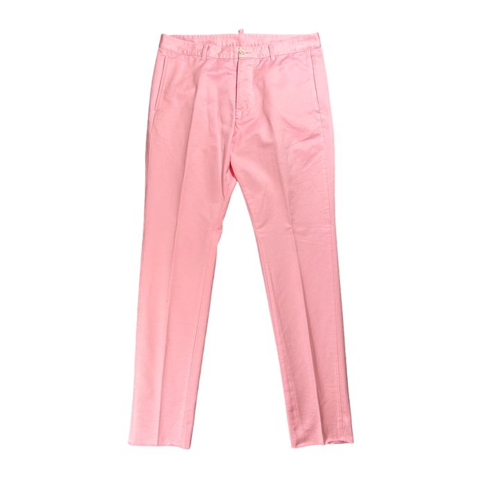 Dsquared2 Dsquared2 Pink Slim Tapered Leg Pants Cotton Size 50 Italy ...