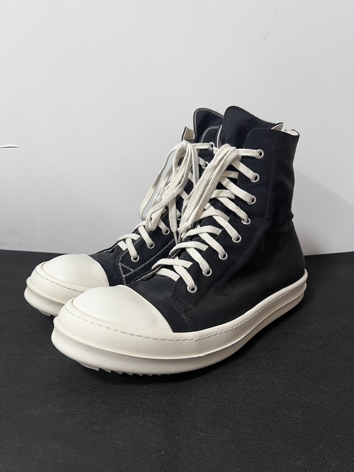 Rick Owens × Rick Owens Drkshdw Rick owens drkshdw 19ss ramones high top  sneakers sz44 | Grailed