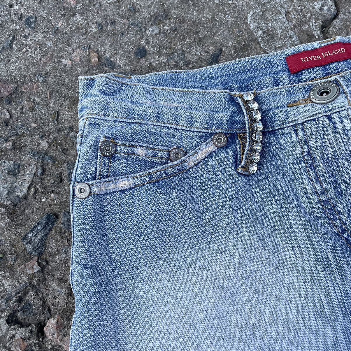 If Six Was Nine Vintage 90s Jeans Mini Skirt Distressed Buymypiece 90s Size 30" / US 8 / IT 44 - 4 Thumbnail