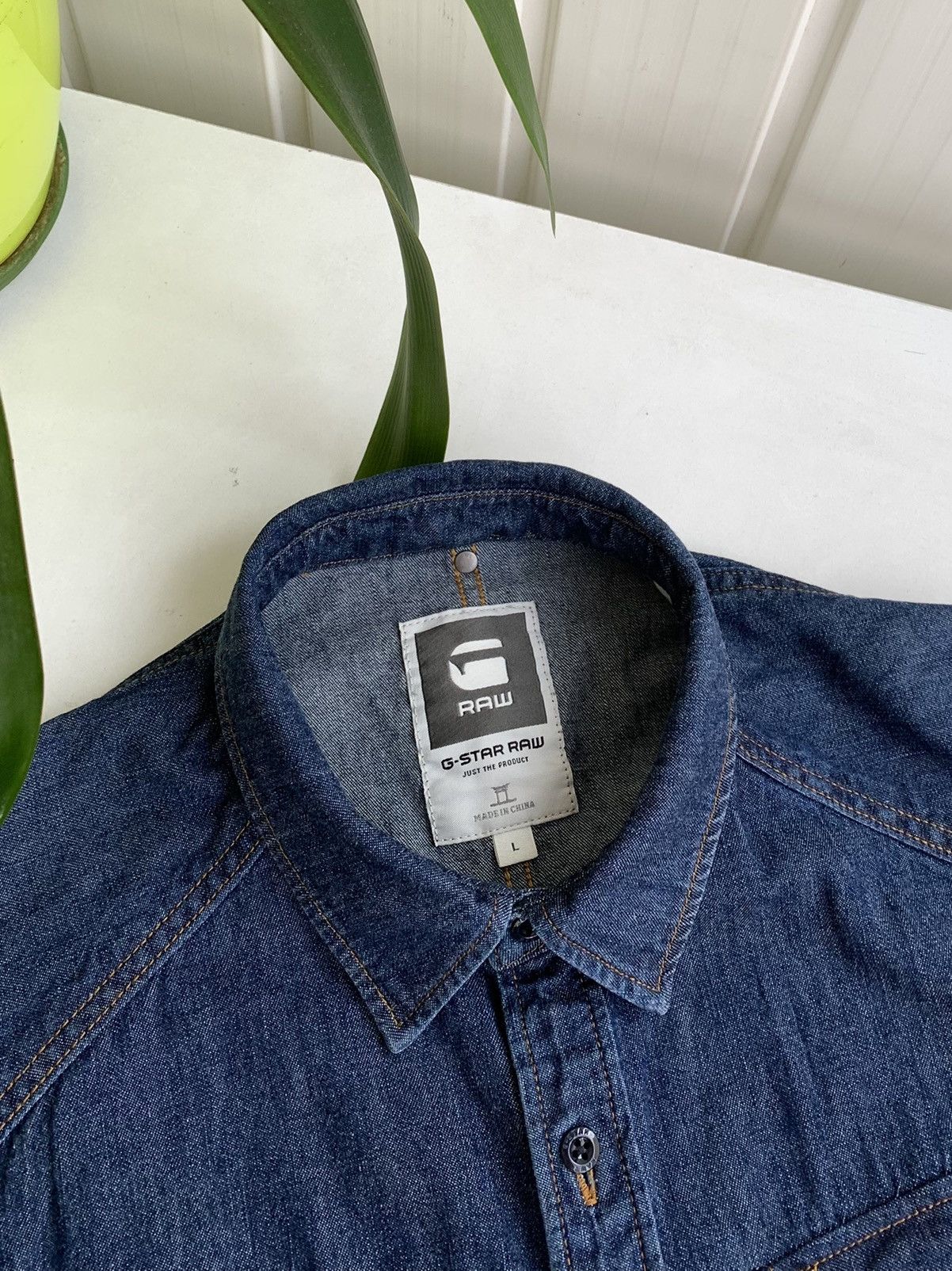 G-Star G-STAR RAW Denim Long Sleeve Shirt Mens Size M Size US L / EU 52-54 / 3 - 6 Thumbnail