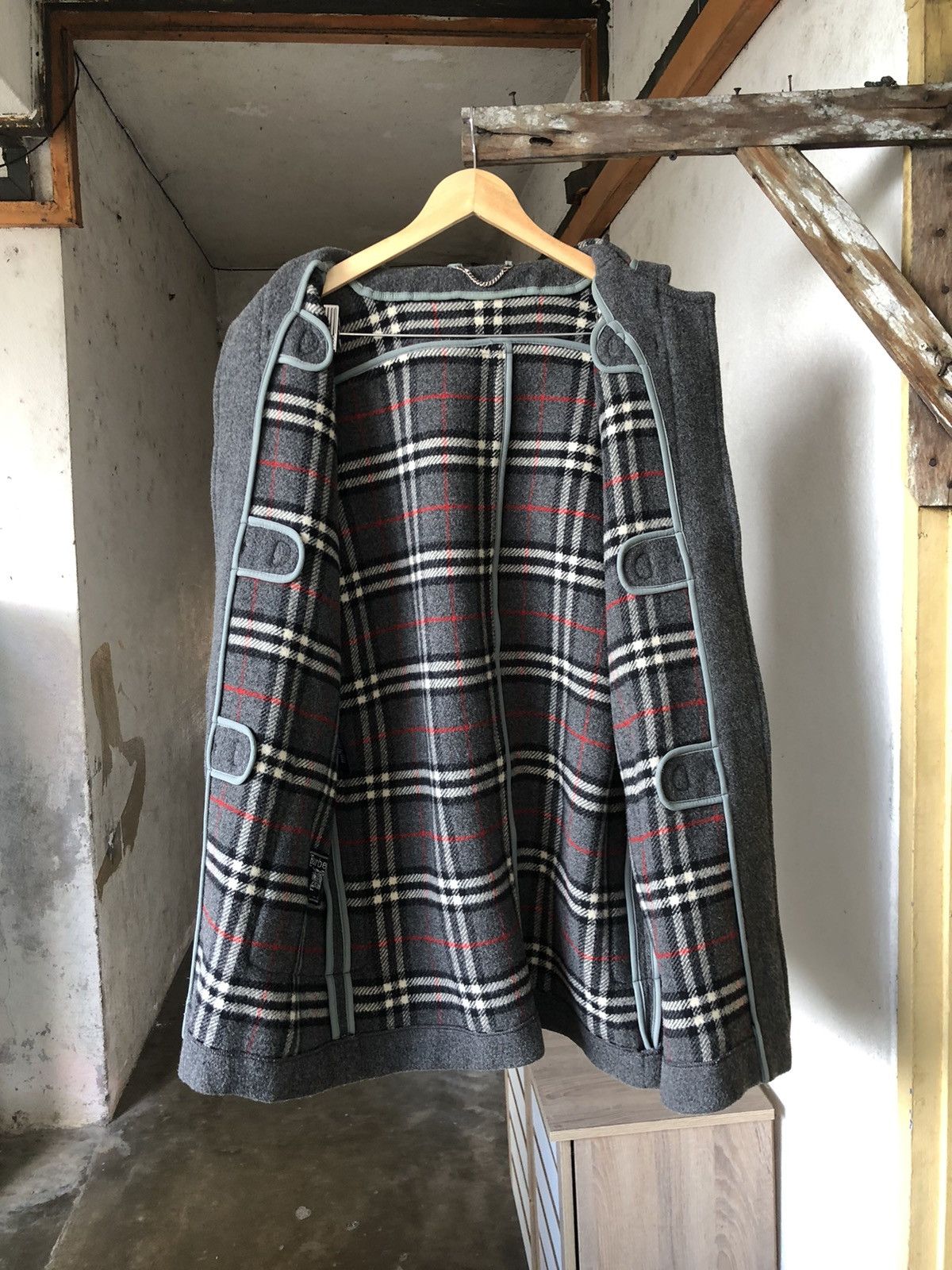Burberry Vintage Burberry Speciality Nova Check Duffle Coat Size US M / EU 48-50 / 2 - 6 Thumbnail