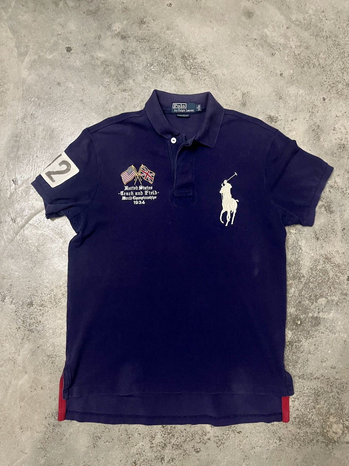 Polo Ralph Lauren VINTAGE POLO RALPH LAUREN CUSTOM FIT FADED BIG PONY ...