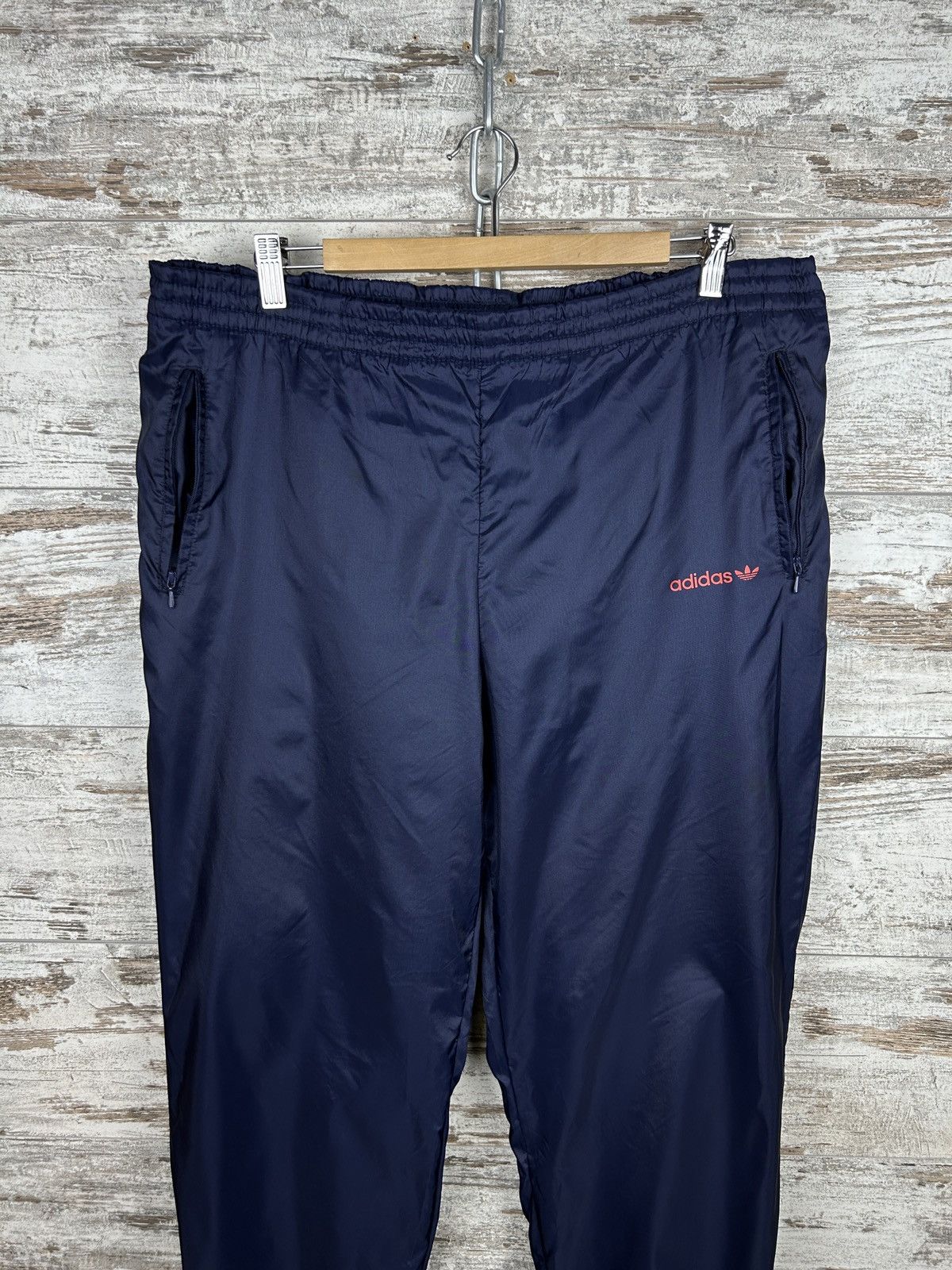 Adidas × Vintage Mens Vintage Adidas nylon Pants drill sweatpants joggers y2k Size US 36 / EU 52 - 5 Thumbnail
