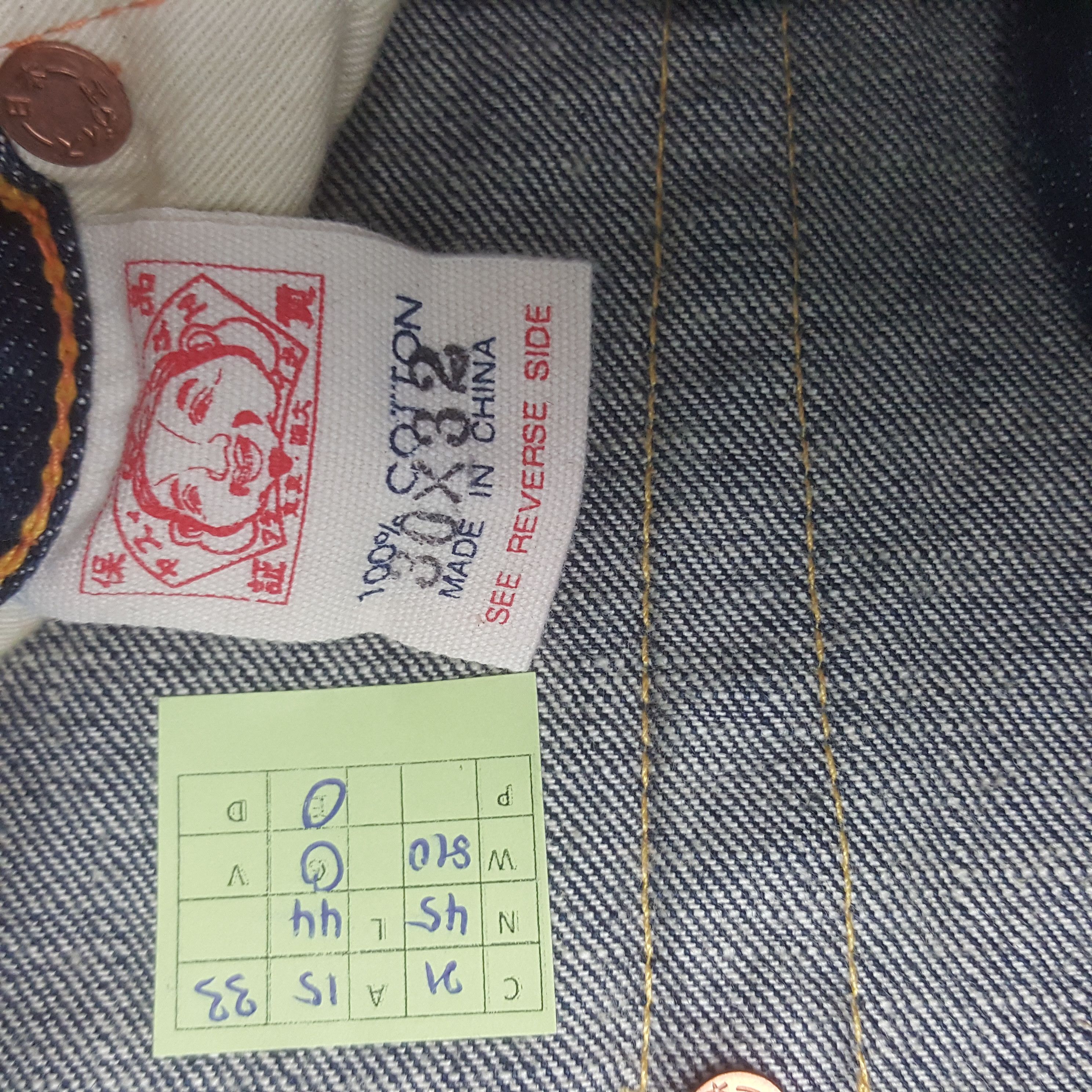 Evisu Vintage Evisu Japanese Brand Daicock Custom Art Denim Jeans Size US 30 / EU 46 - 8 Thumbnail