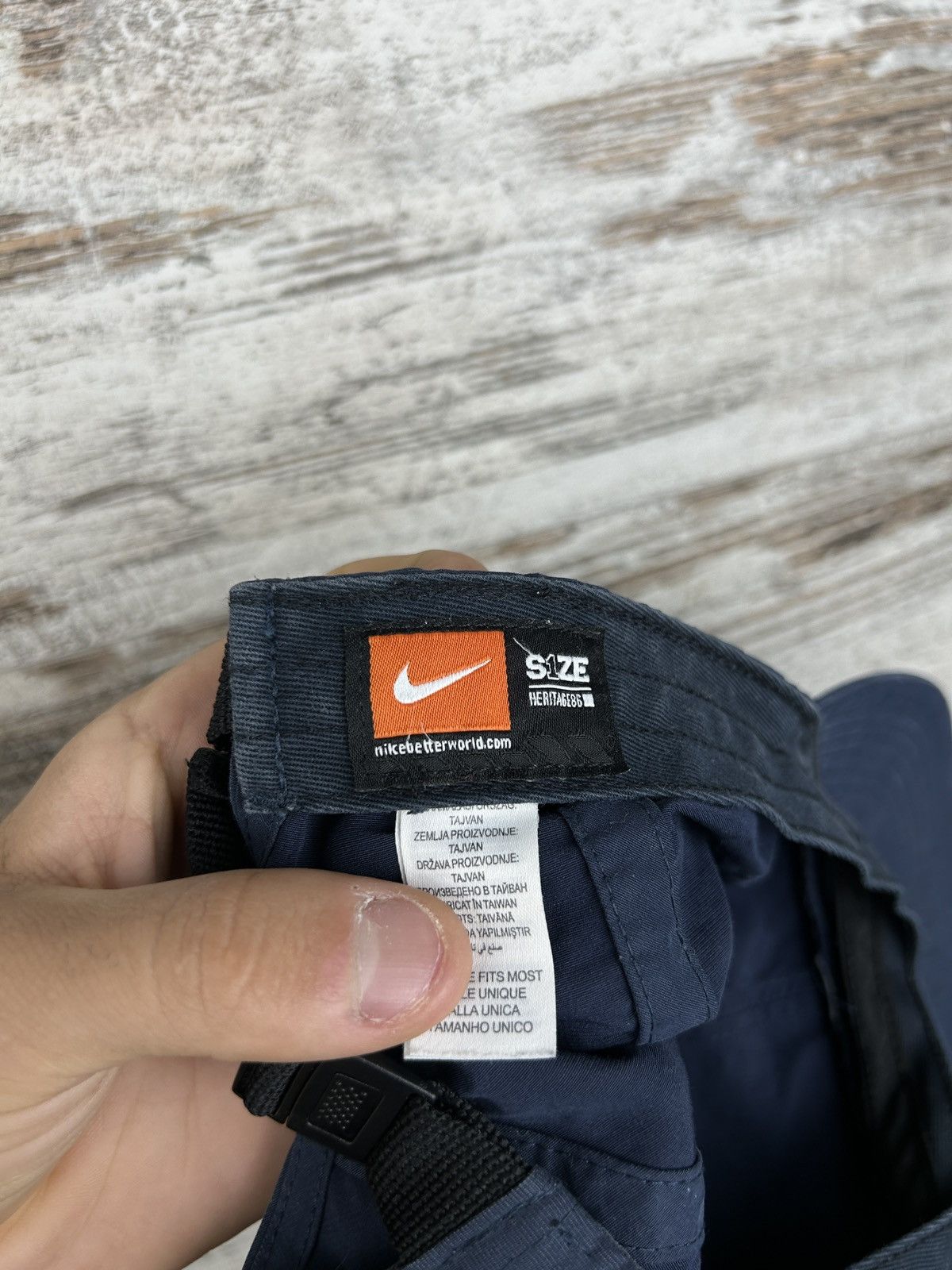Nike × Vintage Mens Vintage Nike mini logo metal swoosh hats streetwear y2k Size ONE SIZE - 7 Thumbnail