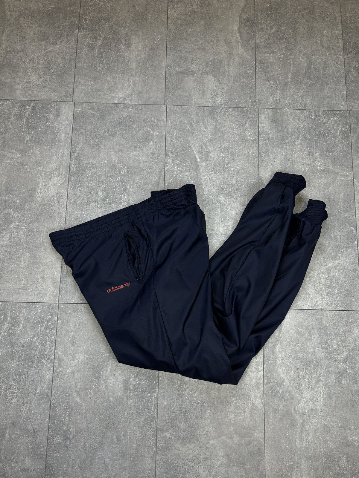 Adidas × Vintage Mens Vintage Adidas nylon Pants drill sweatpants joggers y2k Size US 36 / EU 52 - 3 Thumbnail