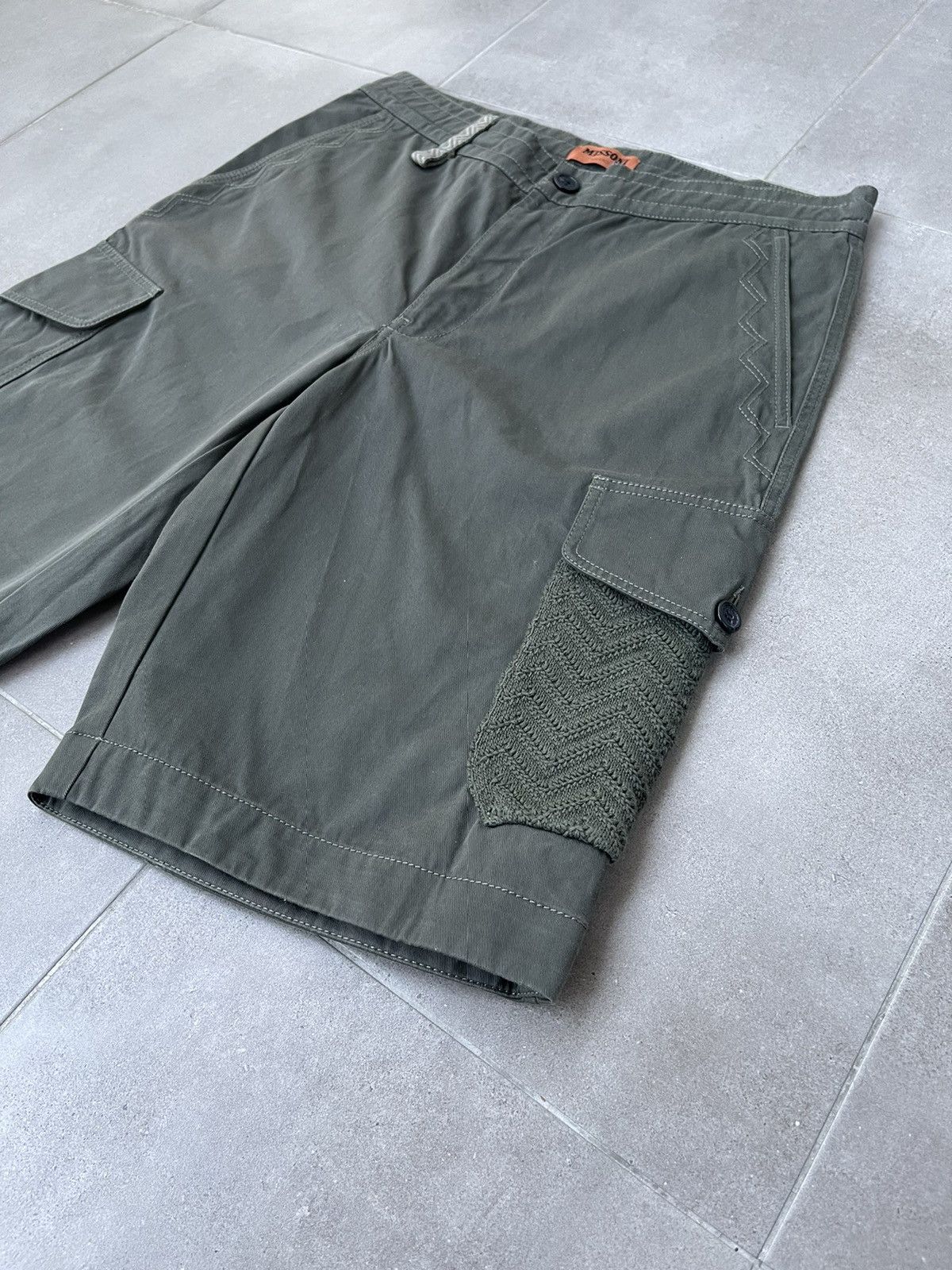 Missoni Missoni Bermuda Technical Cargo Swamp Green Long Shorts Size US 32 / EU 48 - 8 Thumbnail