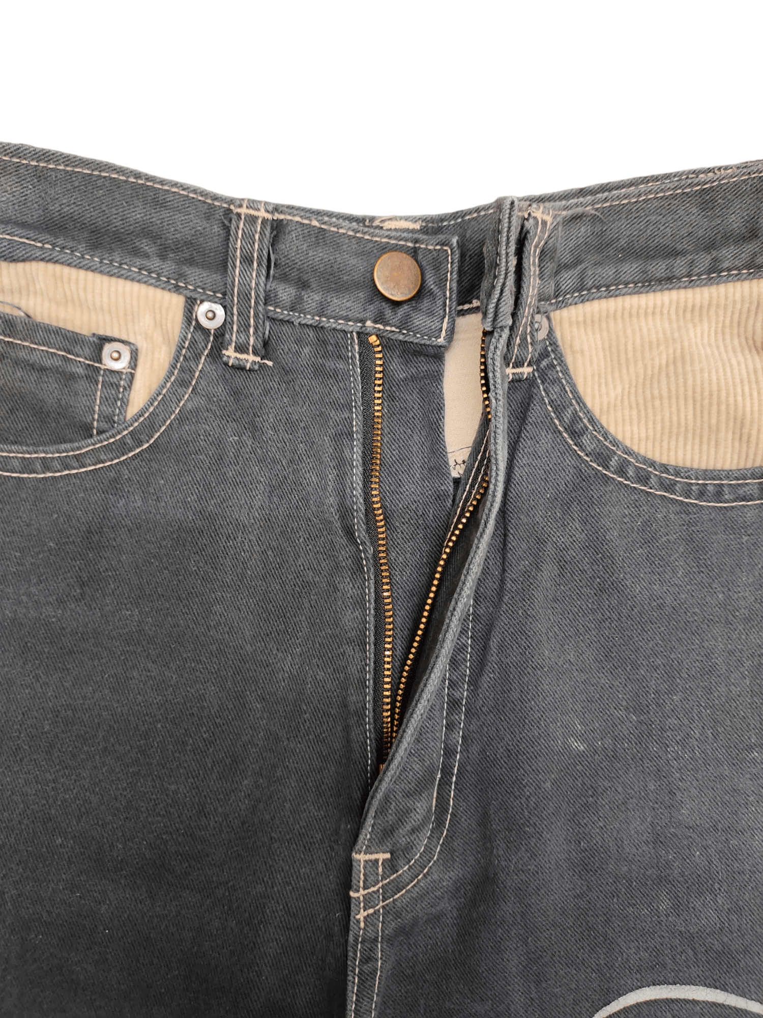 Mickey & Co. Vintage 80s Mickey & Donald Duck High Rise Denim Jeans Size 23" - 15 Thumbnail