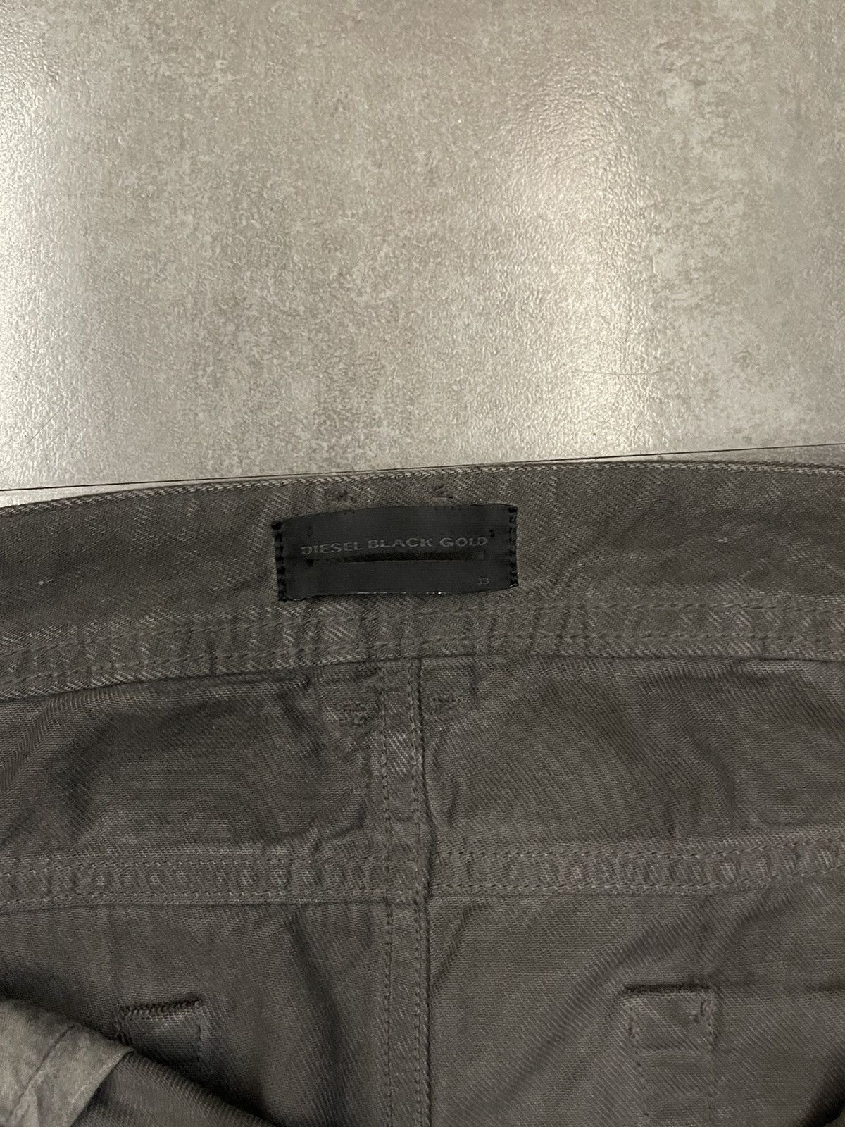 Diesel !DS! Diesel Black Gold Waxed Distressed Dark Grey Denim Size US 32 / EU 48 - 17 Thumbnail