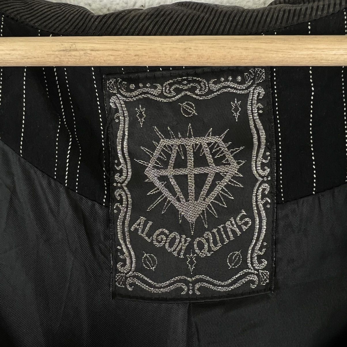 Japanese Brand BONDAGE PARACHUTE PUNK DESIGN JACKET ALGO QUINS STRIPED Size US S / EU 44-46 / 1 - 9 Thumbnail