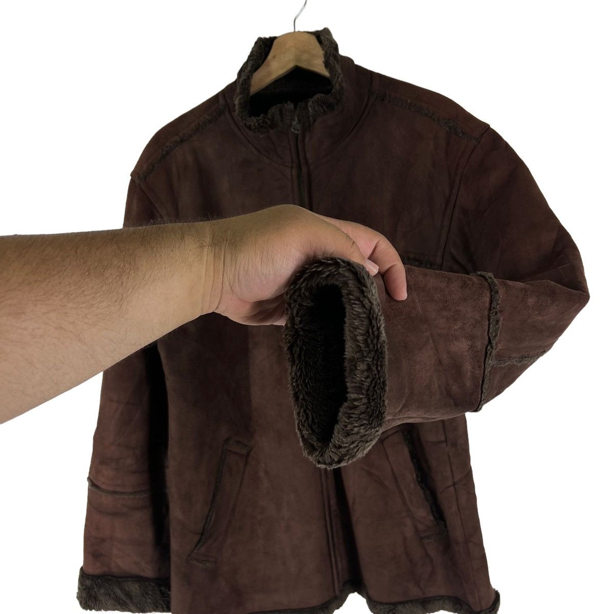 Japanese Brand VINTAGE SOFT LEATHER B 3 MINK FUR LINING BAFFY JAPAN Size US L / EU 52-54 / 3 - 5 Thumbnail