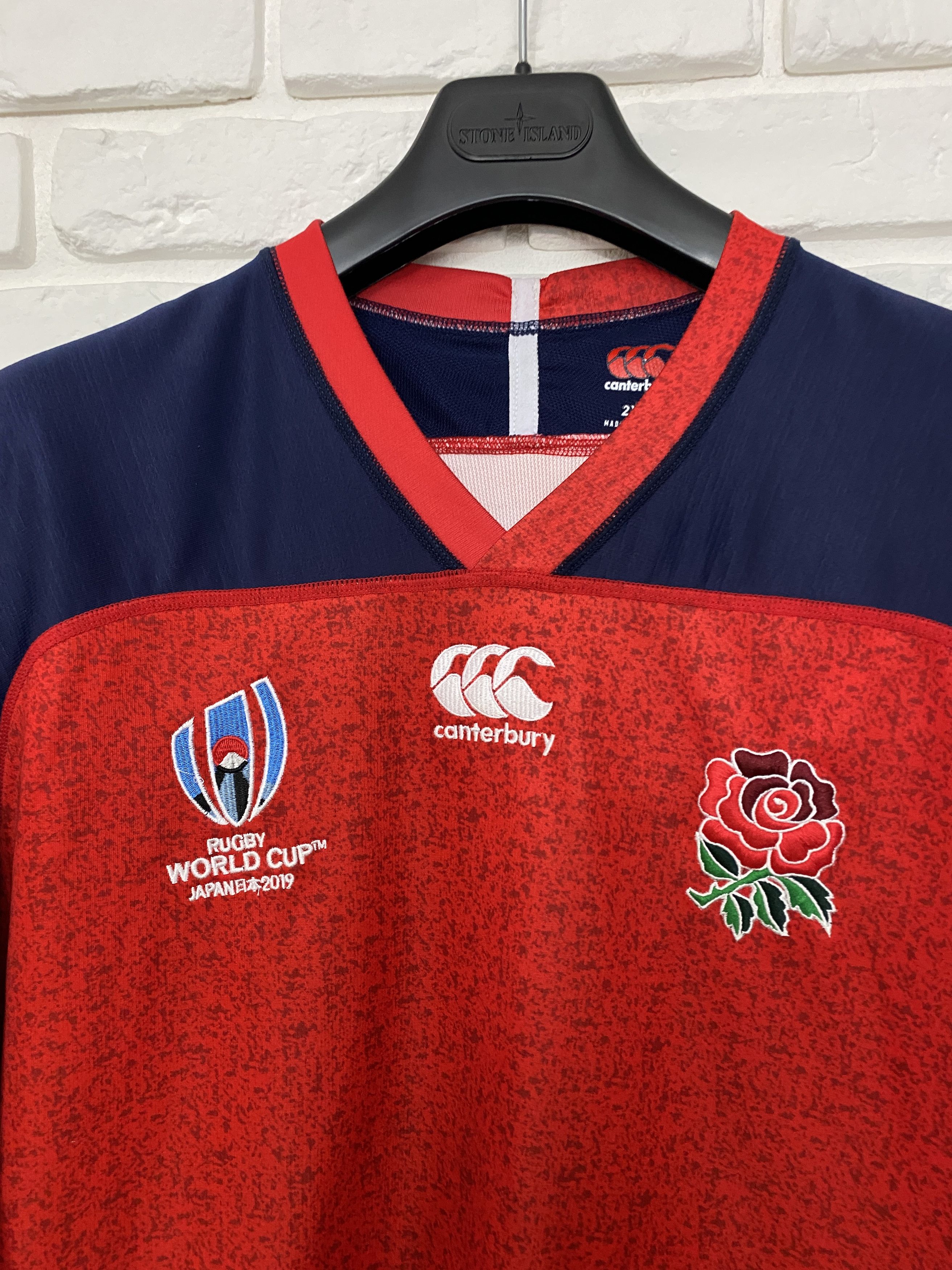 Canterbury of New Zealand England World Cup 2019 Japan Rugby Jersey Away Shirt 2XL Size US XXL / EU 58 / 5 - 2 Thumbnail