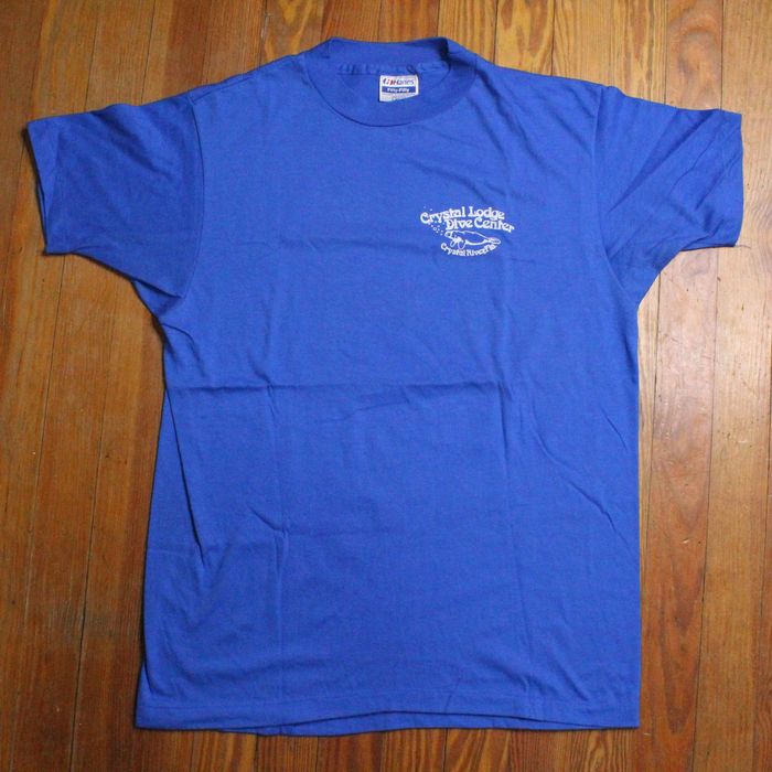 Vintage Vintage 80s Hanes Shark Attack Diving T-Shirt | Grailed