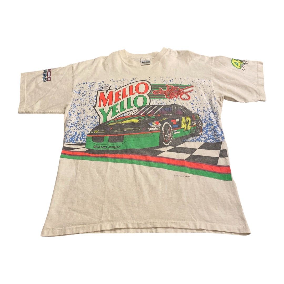 Vintage Nascar AOP Kyle Petty Mellow Yellow vintage 1993 racing tee ...