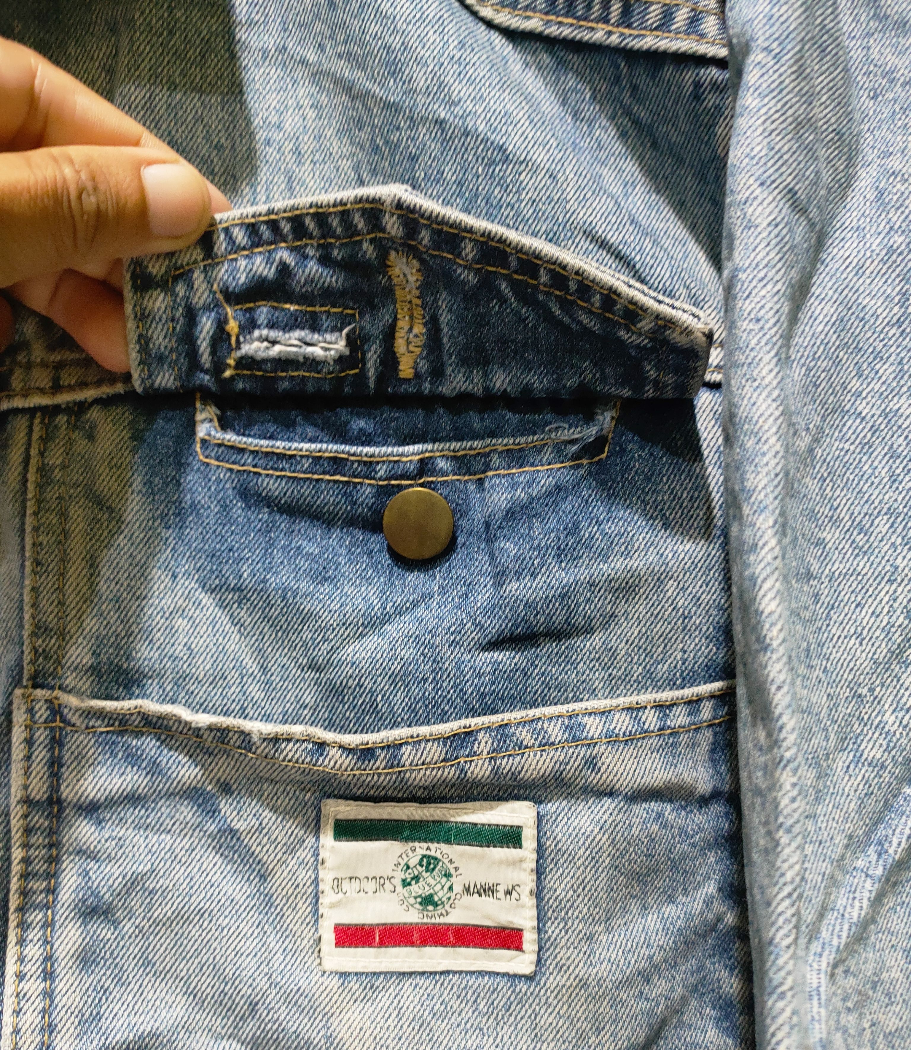 Urban Outfitters 💥Vintage Denim Jacket Blanket 💥 Size US L / EU 52-54 / 3 - 9 Thumbnail