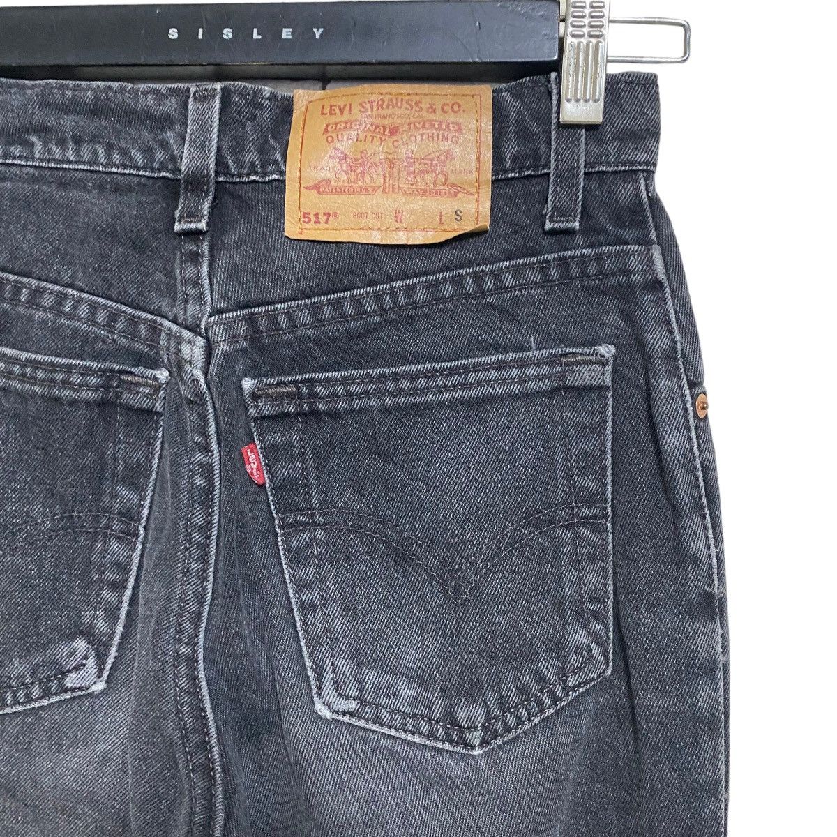 Levi's Vintage 90s Levis 517 Boot cut Jeans Fade Black Size US 26 / EU 42 - 10 Thumbnail