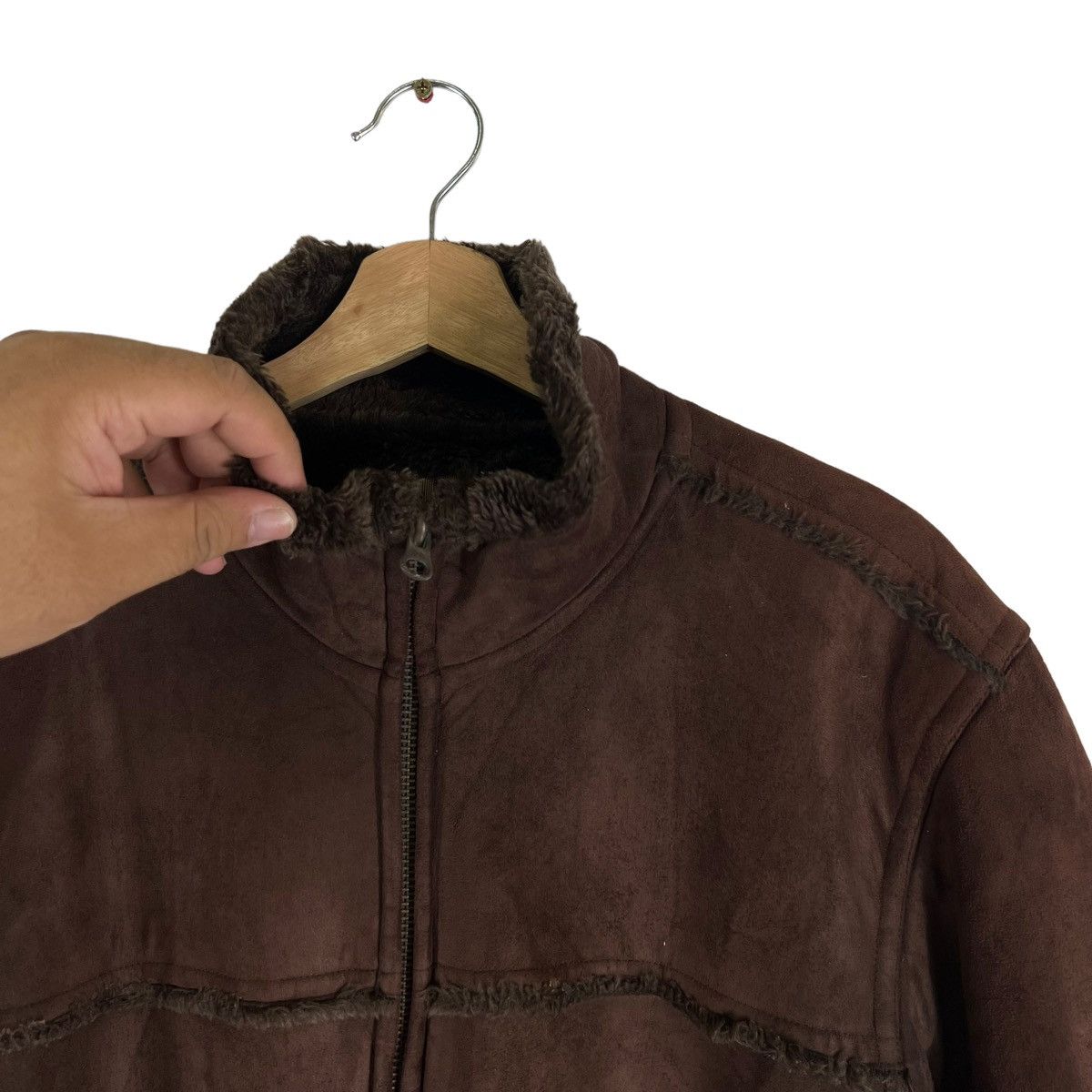 Japanese Brand VINTAGE SOFT LEATHER B 3 MINK FUR LINING BAFFY JAPAN Size US L / EU 52-54 / 3 - 6 Thumbnail