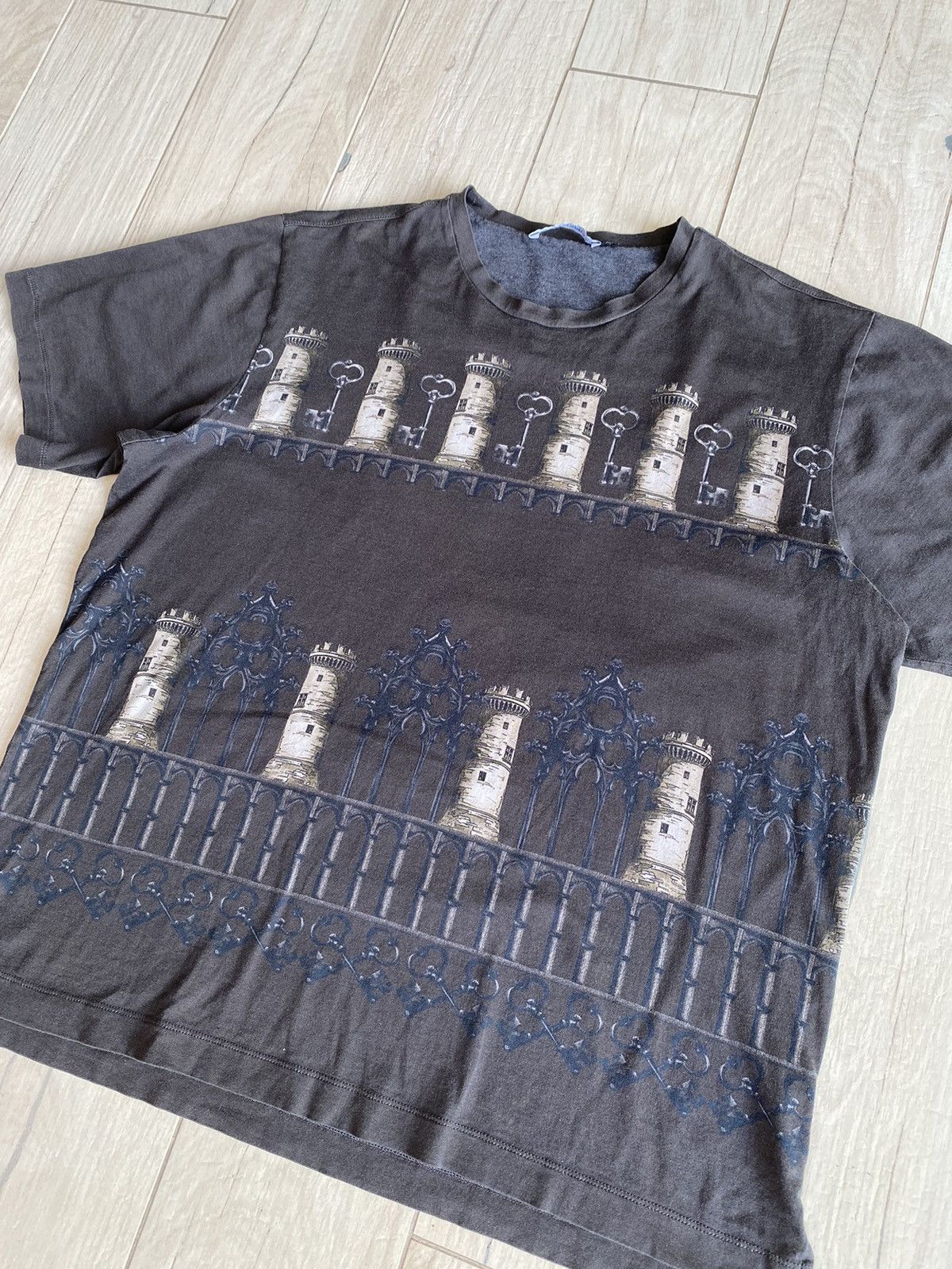 Dolce & Gabbana Dolce & Gabbana Abstract All Over Printed Gray T-Shirt Size US M / EU 48-50 / 2 - 4 Thumbnail
