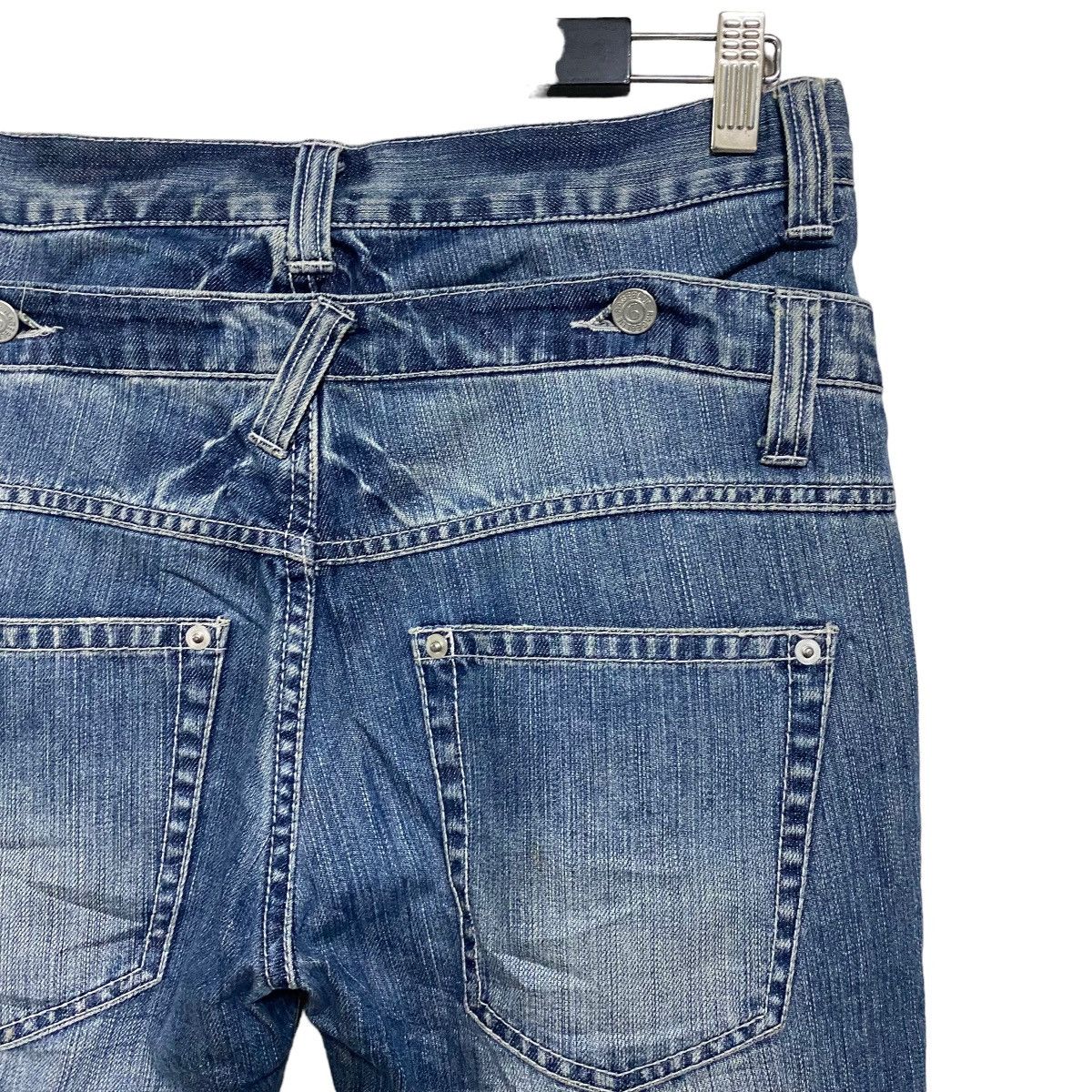 Japanese Brand 2in1 Rageblue Denim Double Waist Jeans Size US 30 / EU 46 - 14 Thumbnail