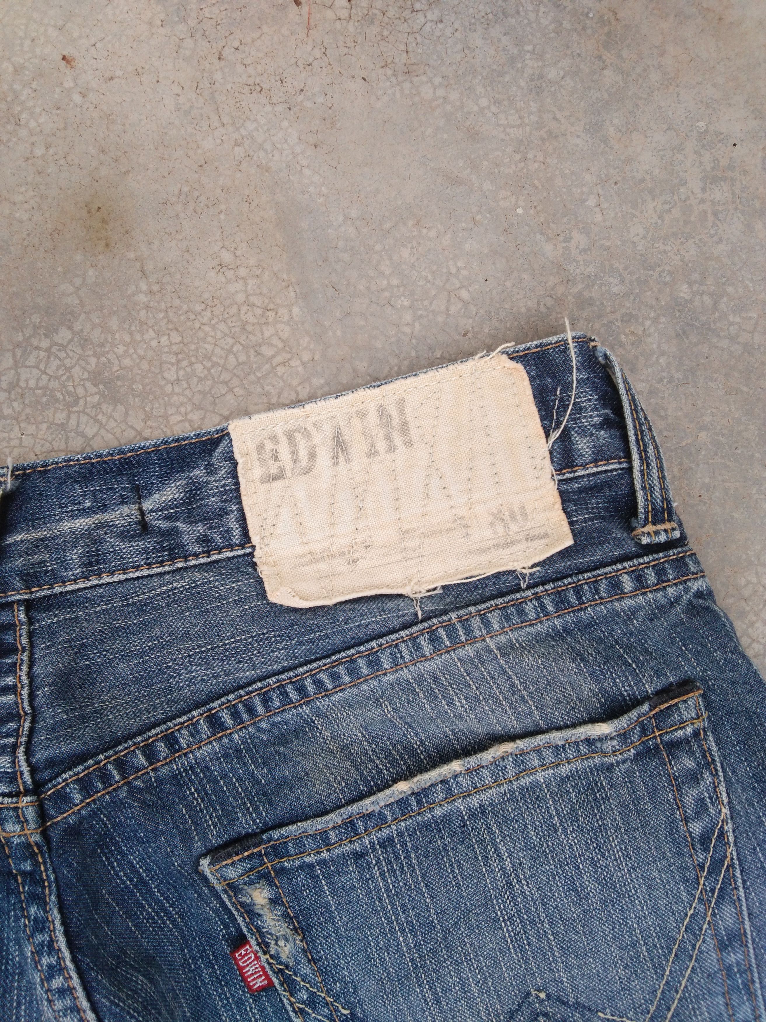Japanese Brand Vintage Distressed Edwin Blue Washed Flared Jeans 30x32 Size US 30 / EU 46 - 4 Thumbnail