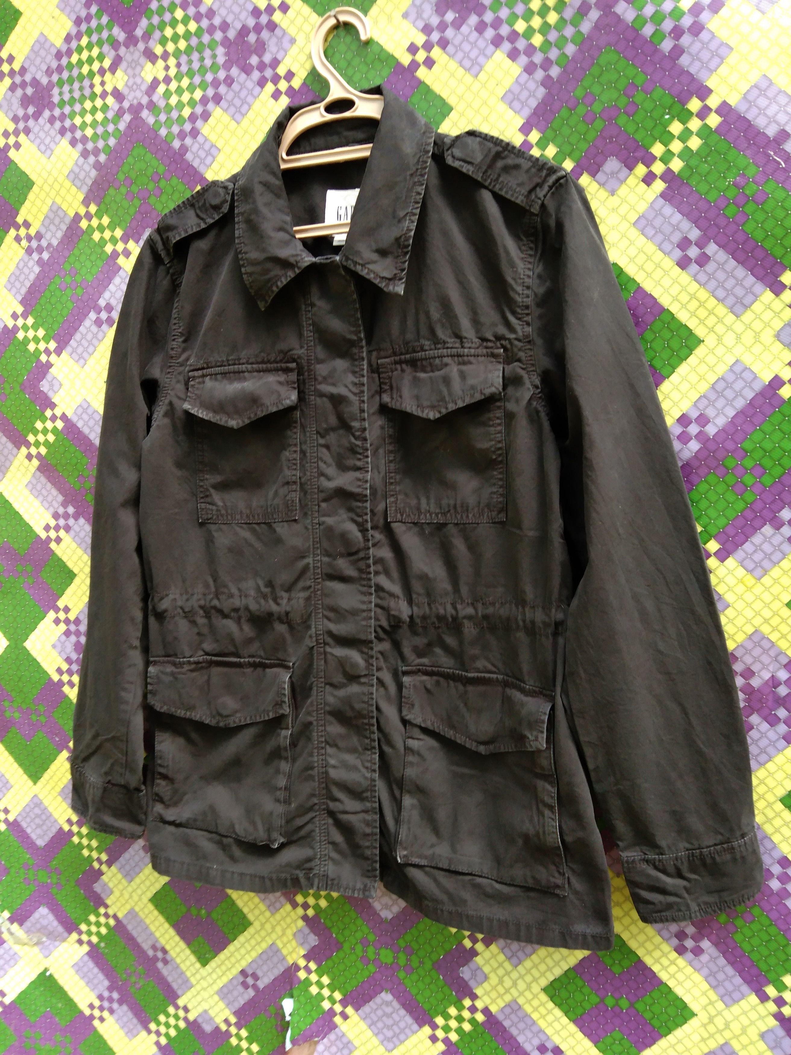 Gap × Vintage GAP MEN'S KHAKI JACKET (SNAP BUTTON) Size US S / EU 44-46 / 1 - 2 Thumbnail