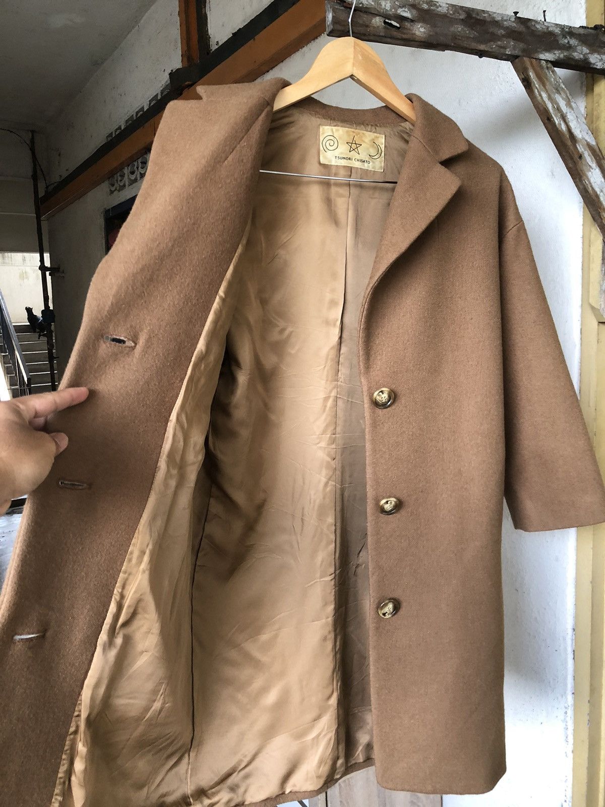 Tsumori Chisato Vintage Issey Miyake Tsumori Chisato Wool Winter Long Coat Size L / US 10 / IT 46 - 20 Thumbnail