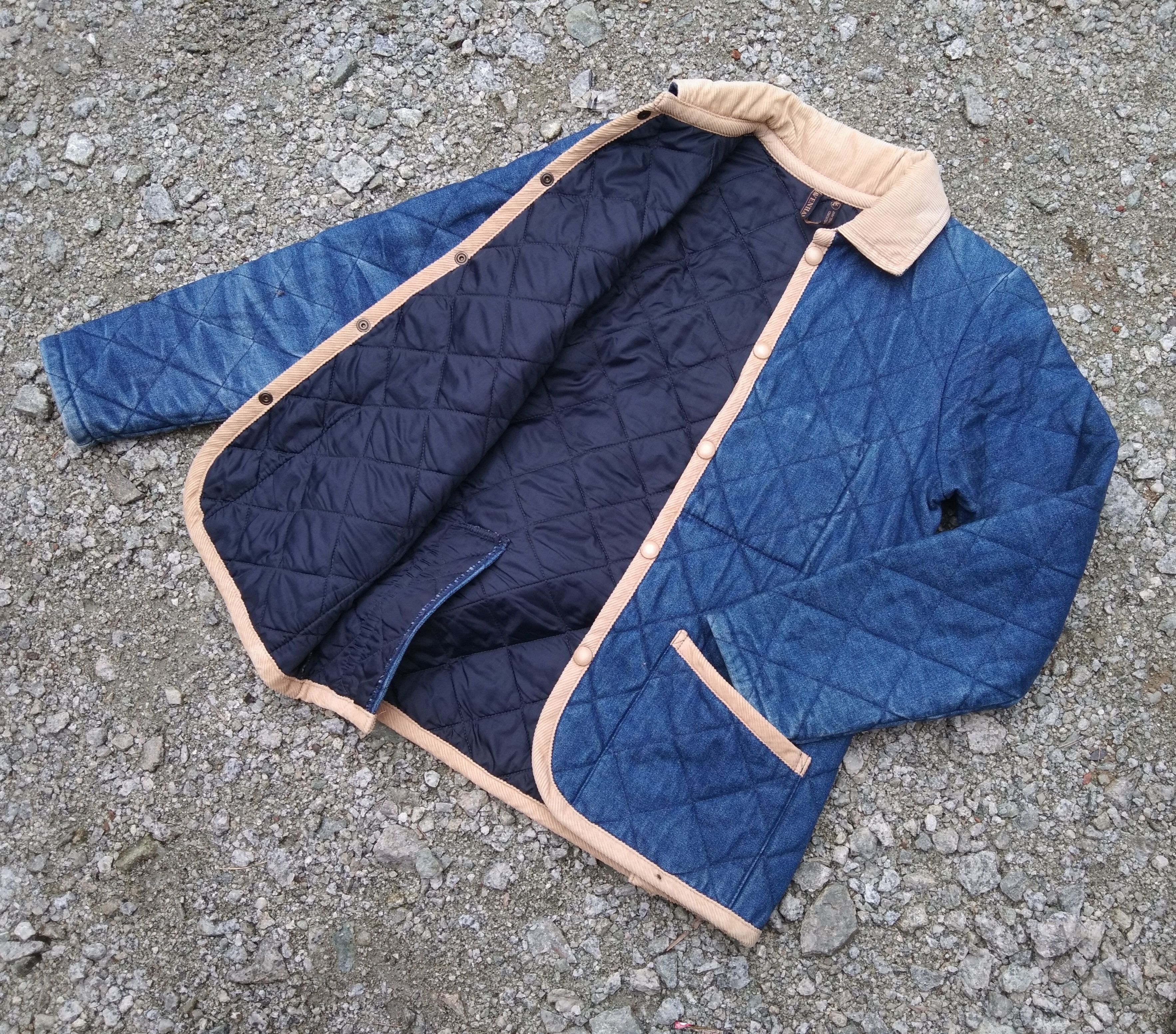 image of Avant Garde x Lavenham Denim Quilted Jacket in Faded Blue, Men's (Size XS)