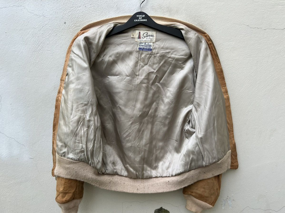 Leather 50s 60s Sierra Silton Dirty Patina Suede Leather Jacket Size US S / EU 44-46 / 1 - 22 Thumbnail