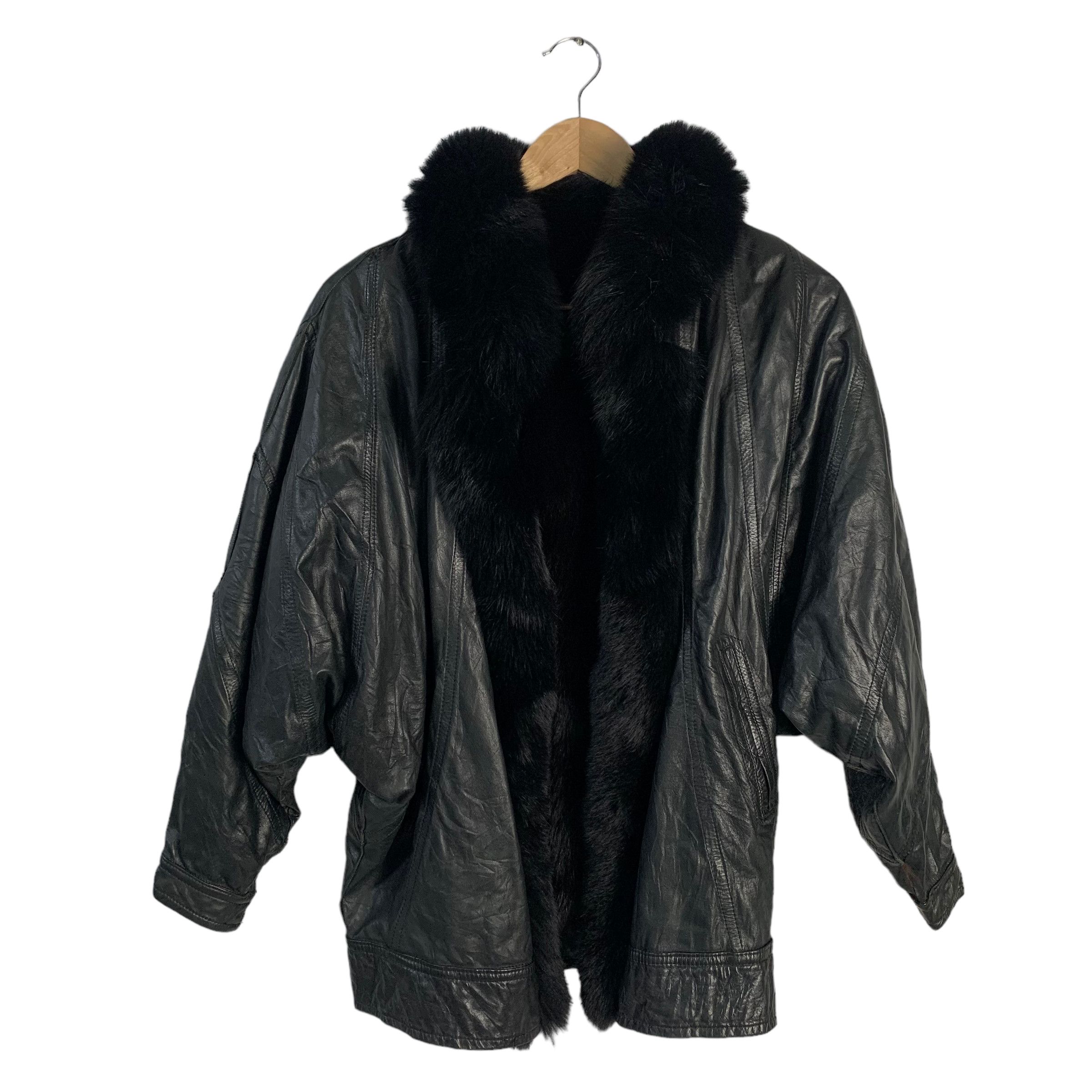Japanese Brand Faux Fur Leather Jacket