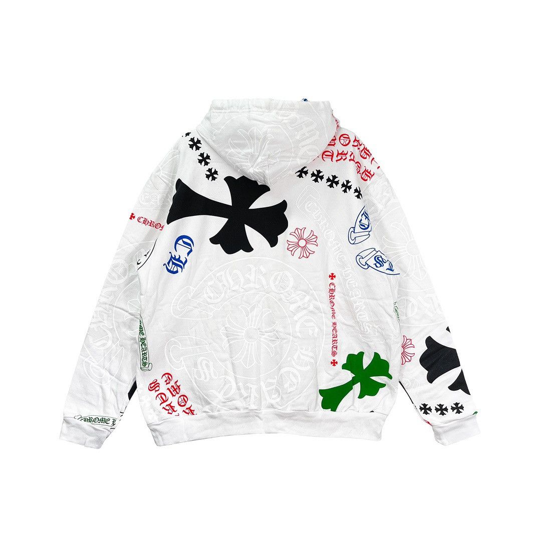 Chrome Hearts Chrome Hearts Multi Logo Exclusive Pullover Hoodie Size US XL / EU 56 / 4 - 4 Thumbnail