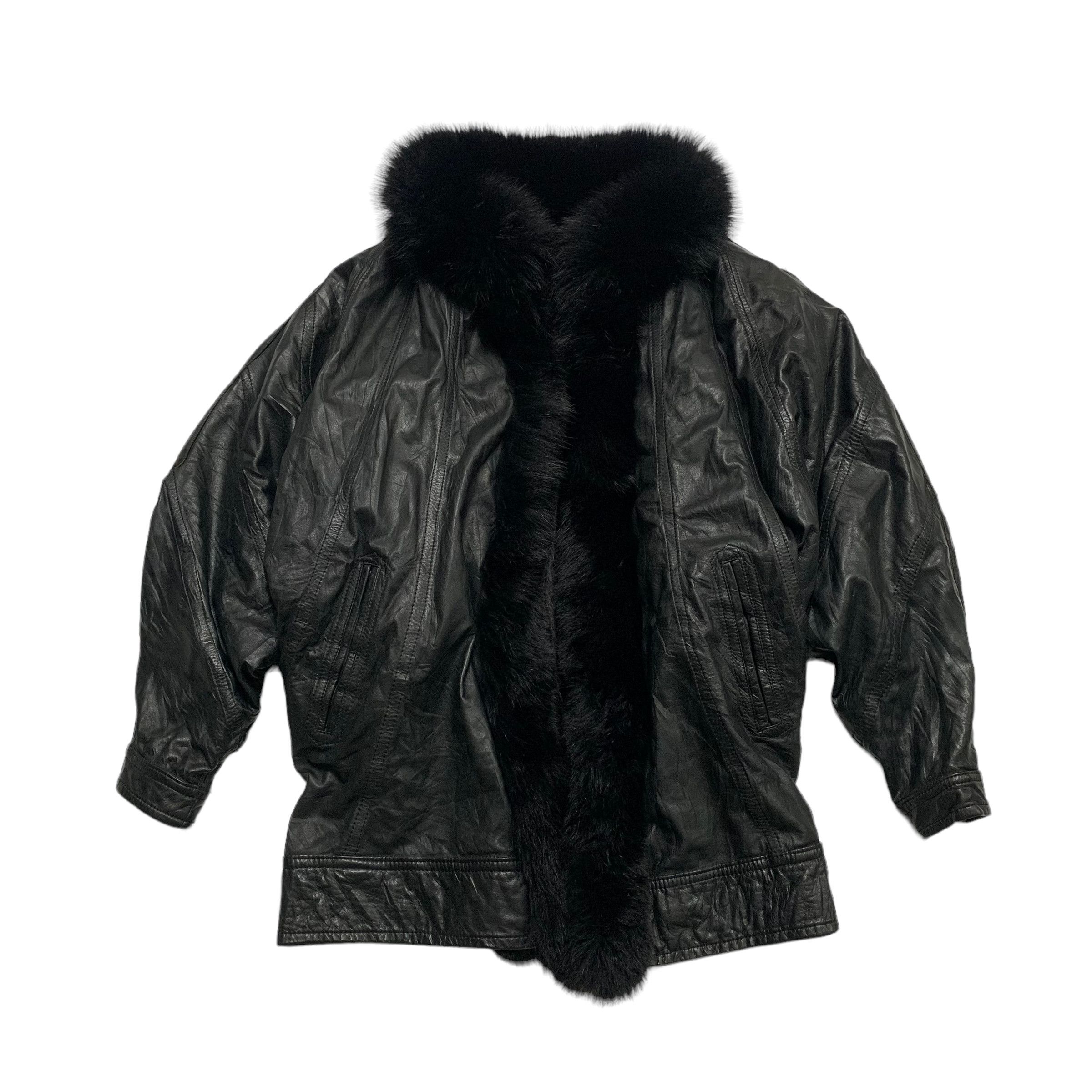 Other Japanese Brand Faux Fur Leather Jacket Size M / US 6-8 / IT 42-44 - 2 Thumbnail
